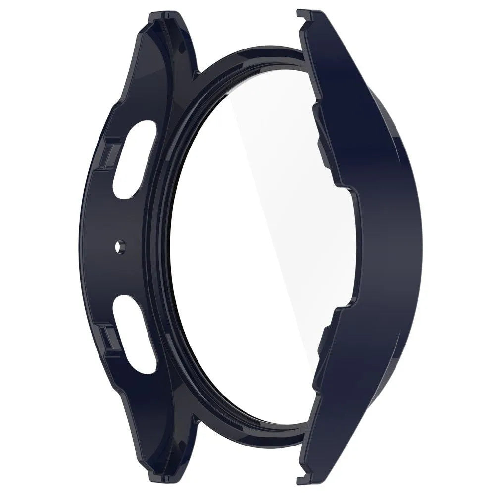 Coque rigide avec verre Samsung Galaxy Watch 7 44mm (bleu foncé)