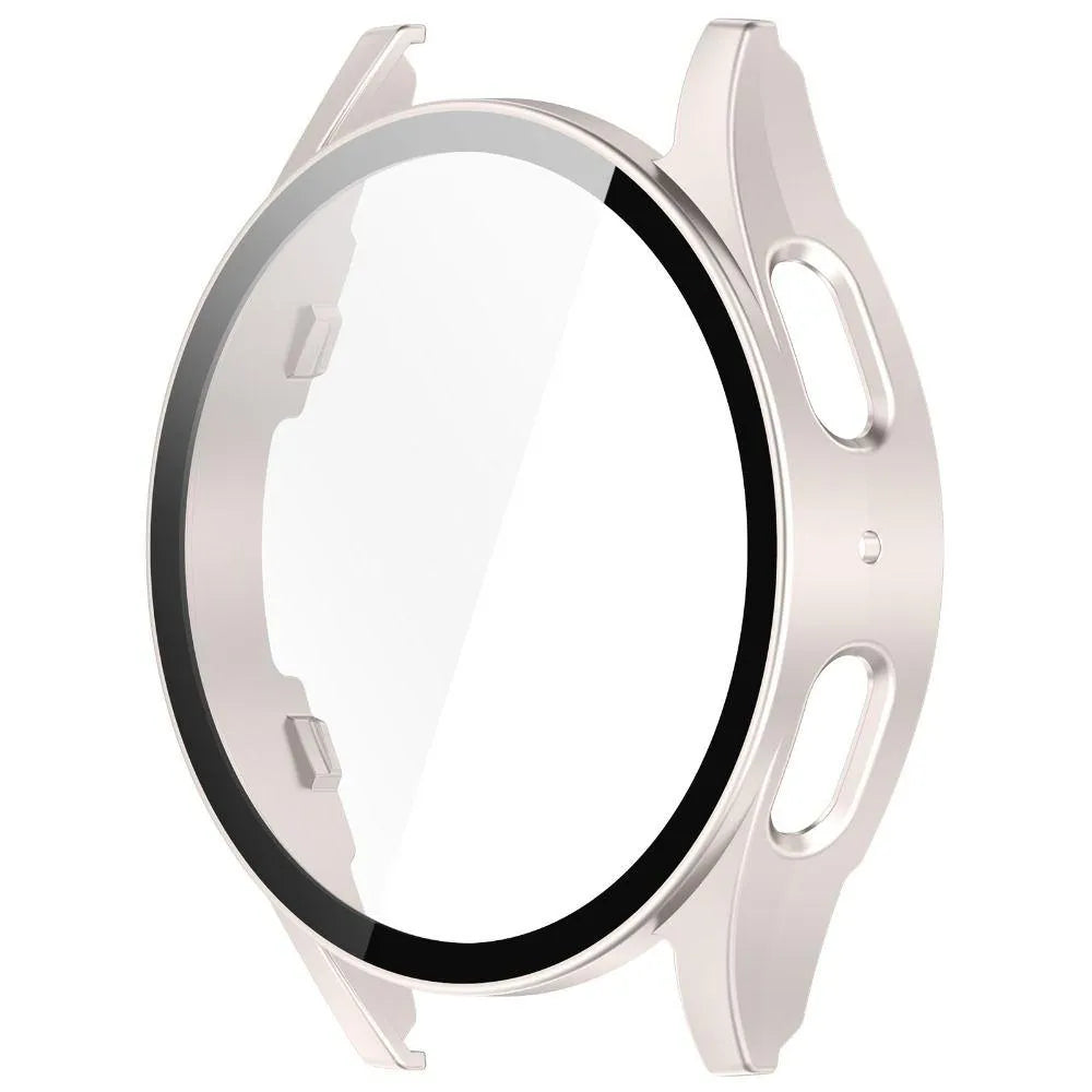 Coque rigide avec verre Samsung Galaxy Watch 7 40mm (lumière stellaire)