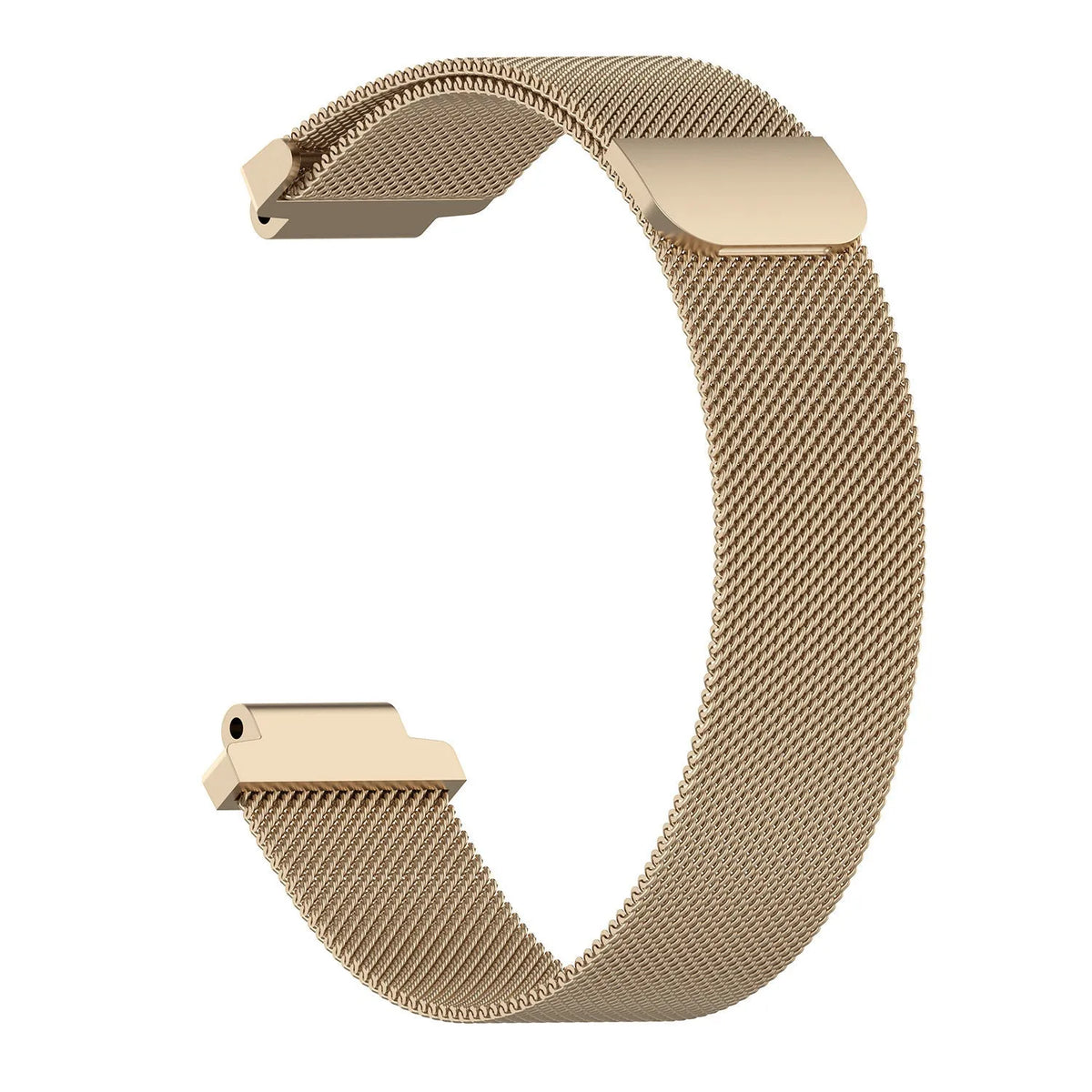 Milanese Strap, champagne, without a watch, 3/4 front view