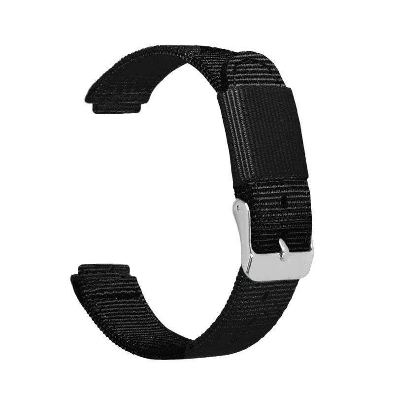 Nylon Buckle Strap, black, without a watch, 3/4 front view