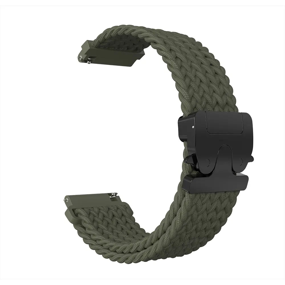 Bracelet tressé boucle en P Garmin Forerunner 170 (vert)