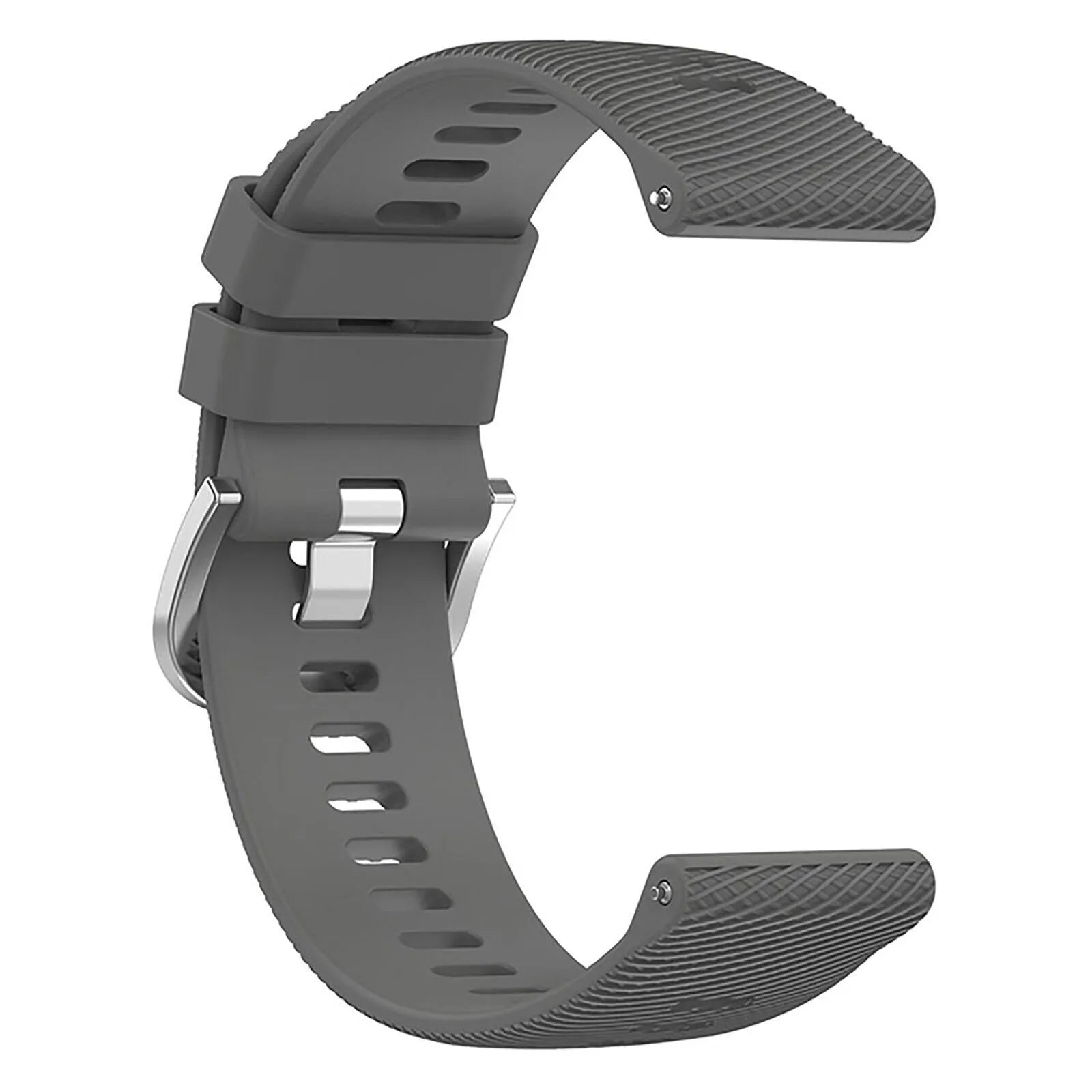 Silicone Strap, dark grey, without a watch, 3/4 front view