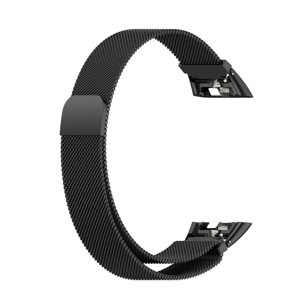 Milanese Strap, black, without a watch, 3/4 front view