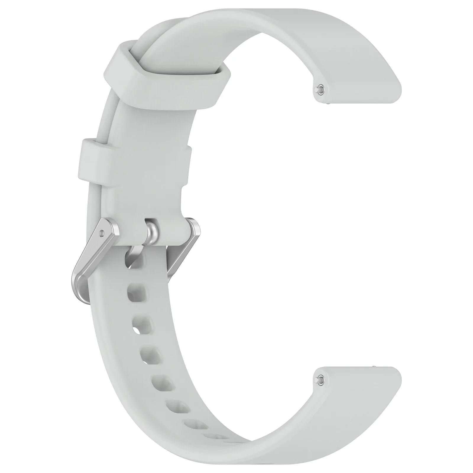 Bracelet silicone classique Pebble Round 2 - 14mm (gris clair)