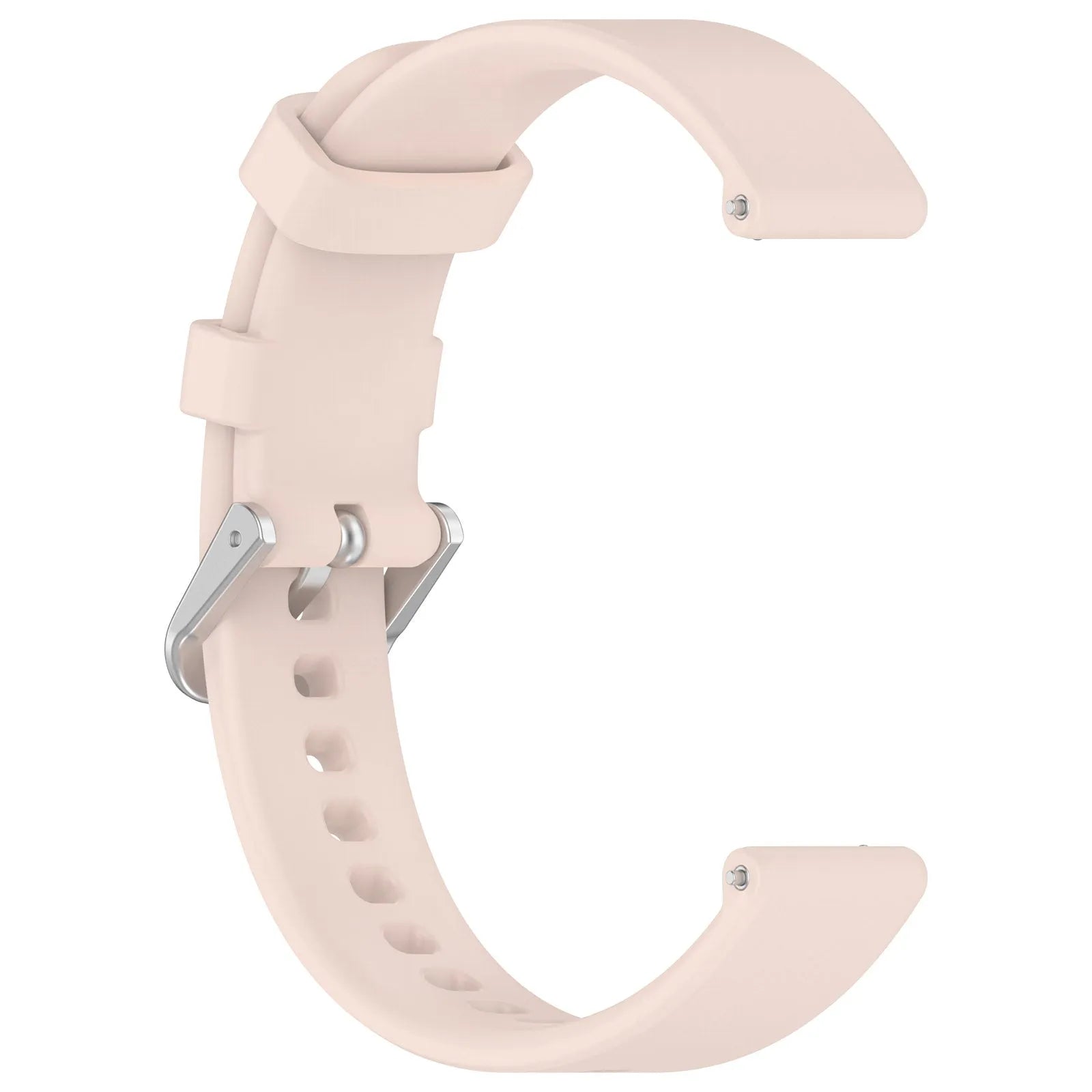 Bracelet silicone classique Pebble Round 2 - 14mm (rose pâle)