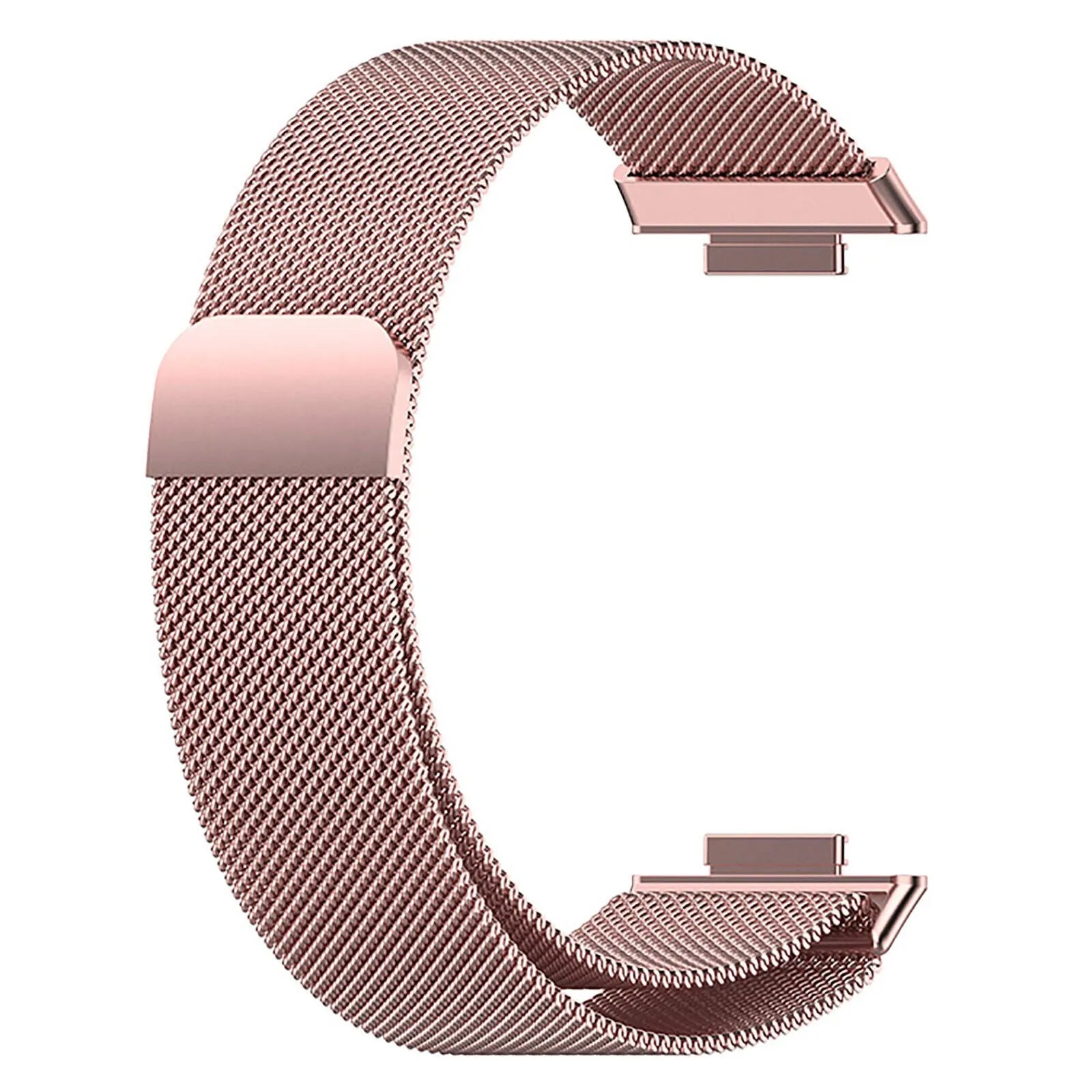 Milanese Strap, pink, without a watch, 3/4 front view