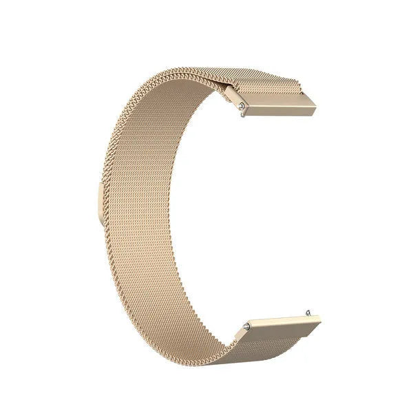 Milanese Strap, champagne, without a watch, 3/4 front view