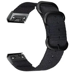 Bracelet nylon á boucle Garmin Instinct E - 45mm (noir)
