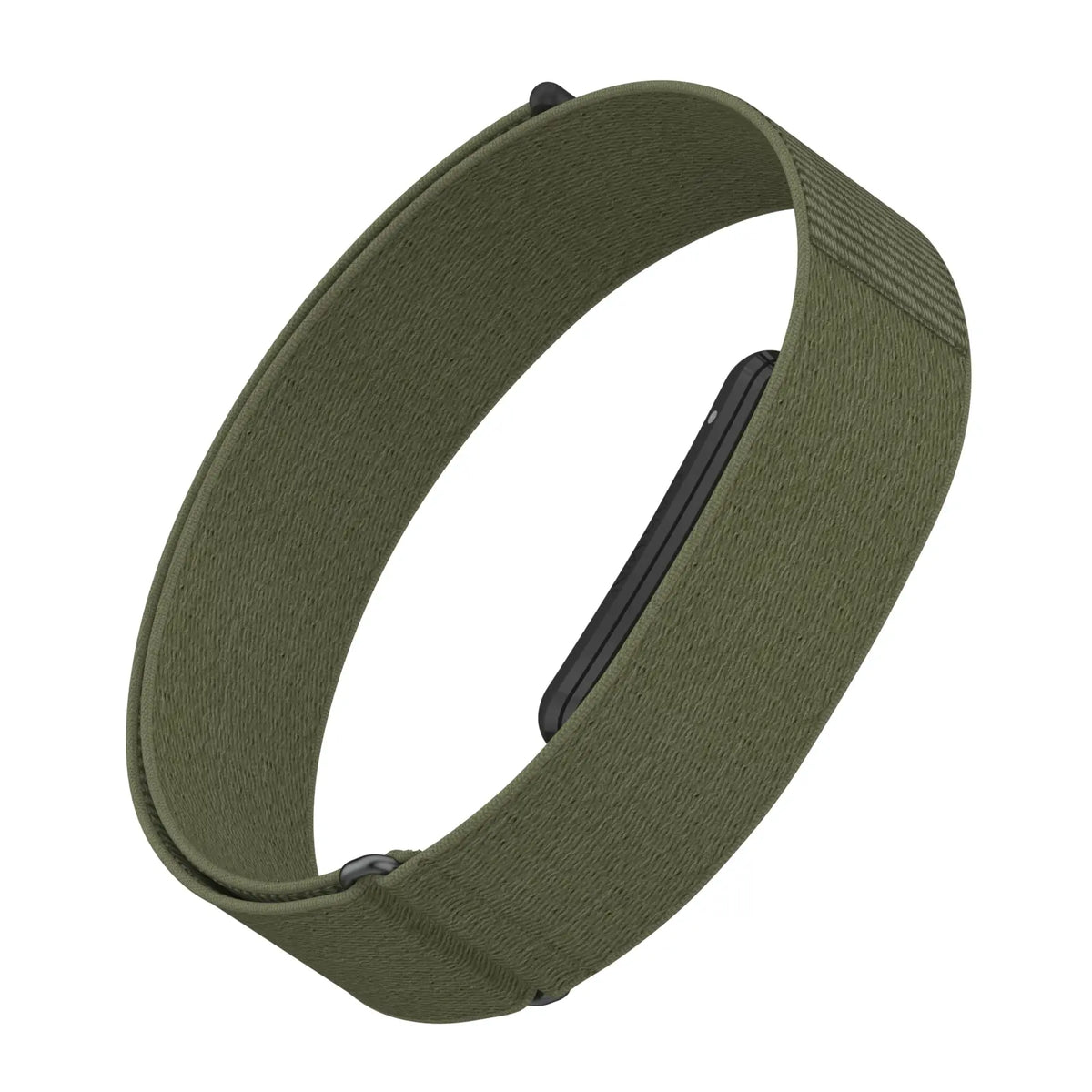 Biceps Nylon Bracelet, olive green, without a watch, 3/4 front view