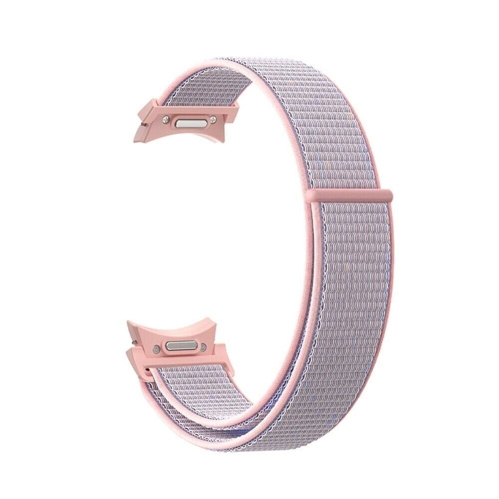 Nylon Strap 'One Push', pink, without a watch, 3/4 front view