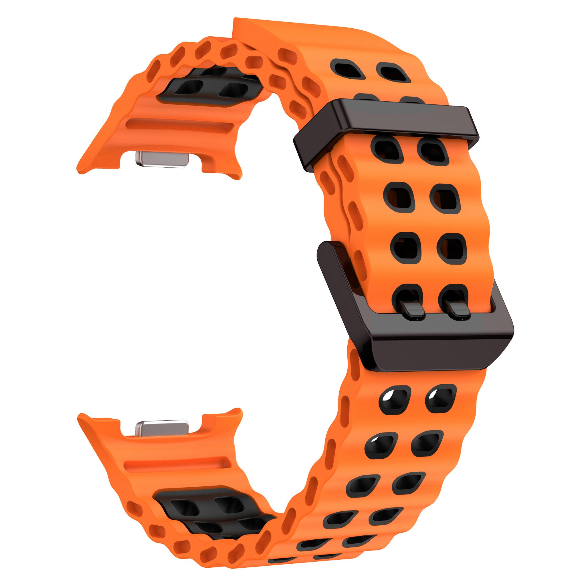 Samsung Galaxy Watch 9 - 44mm Ocean Strap (Orange/Black)