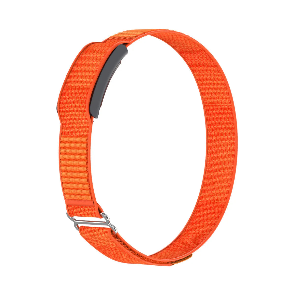 Biceps Nylon Bracelet, orange, without a watch, 3/4 front view