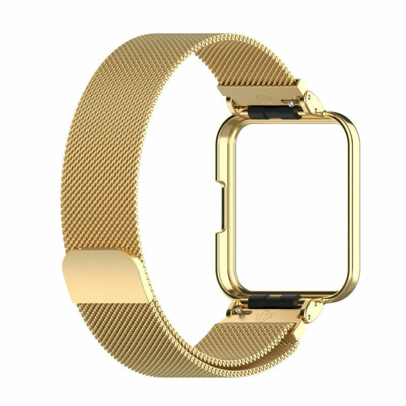 Milanese Strap, gold, without a watch, 3/4 front view