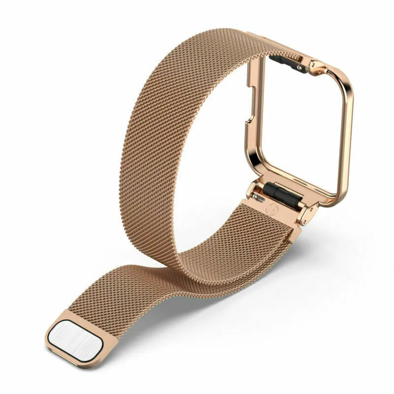 Milanese Strap, rose gold, without a watch, 3/4 front view