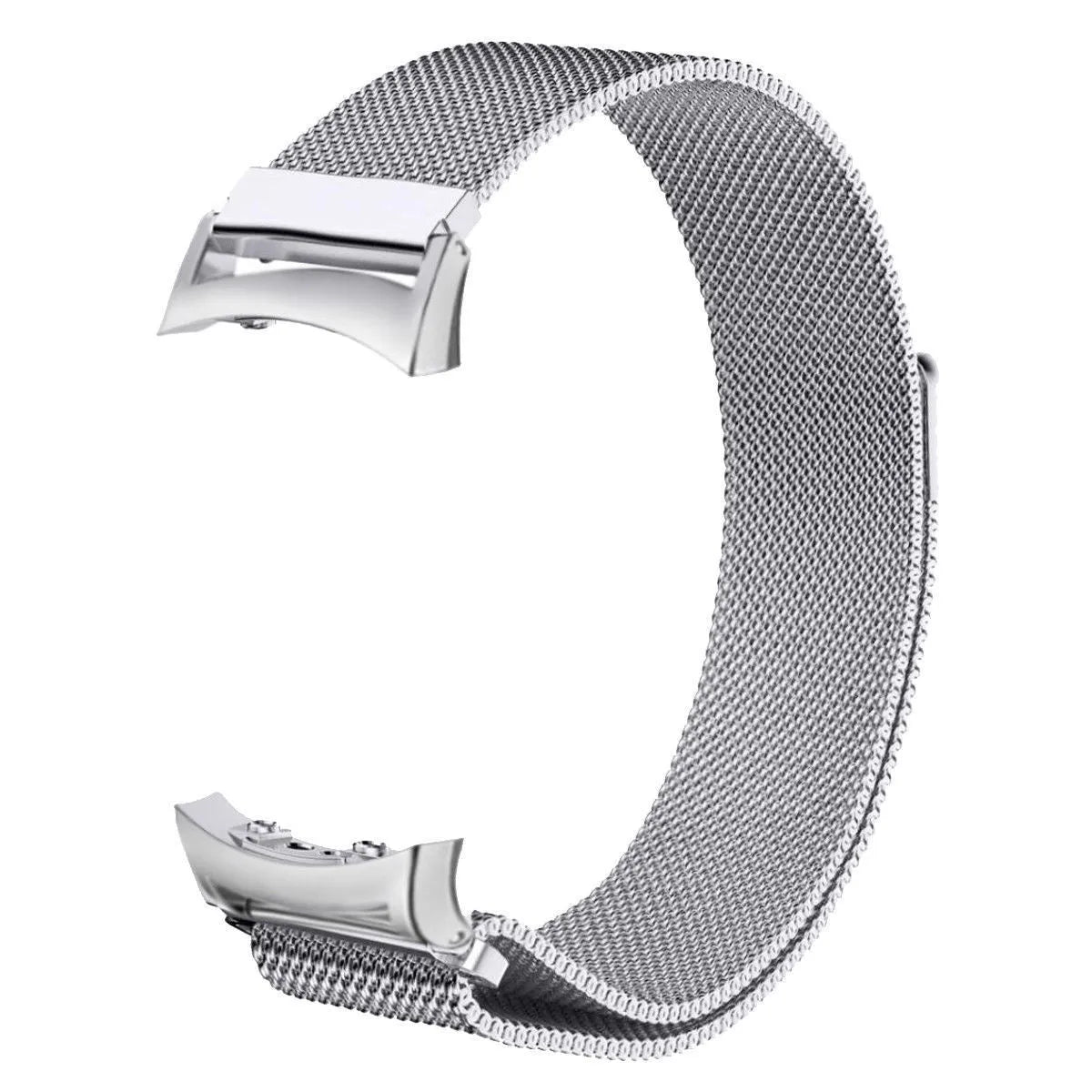 Milanese Strap, silver, without a watch, 3/4 front view