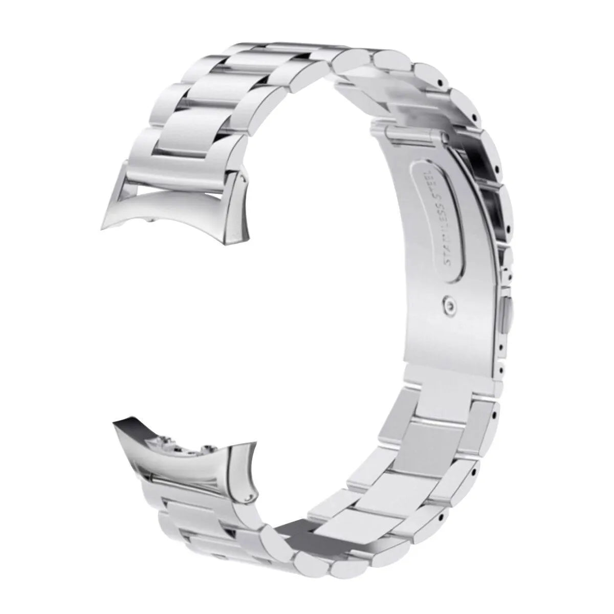 Steel Strap, silver, without a watch, 3/4 front view