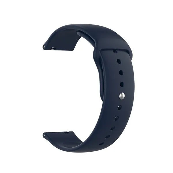 Silicone Sport Strap, dark blue, without a watch, 3/4 front view