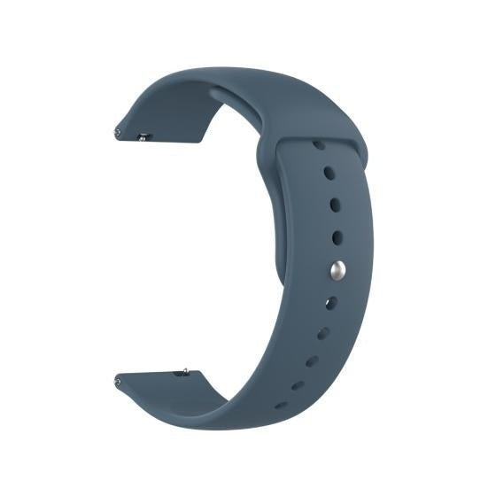 Silicone Sport Strap, grey-blue, without a watch, 3/4 front view