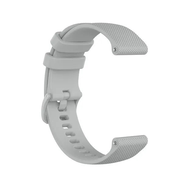 Premium Silicone Strap, grey, without a watch, 3/4 front view