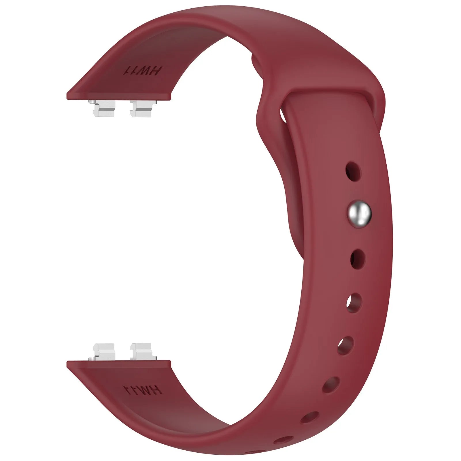 Silicone Sport Strap, wine red, without a watch, 3/4 front view