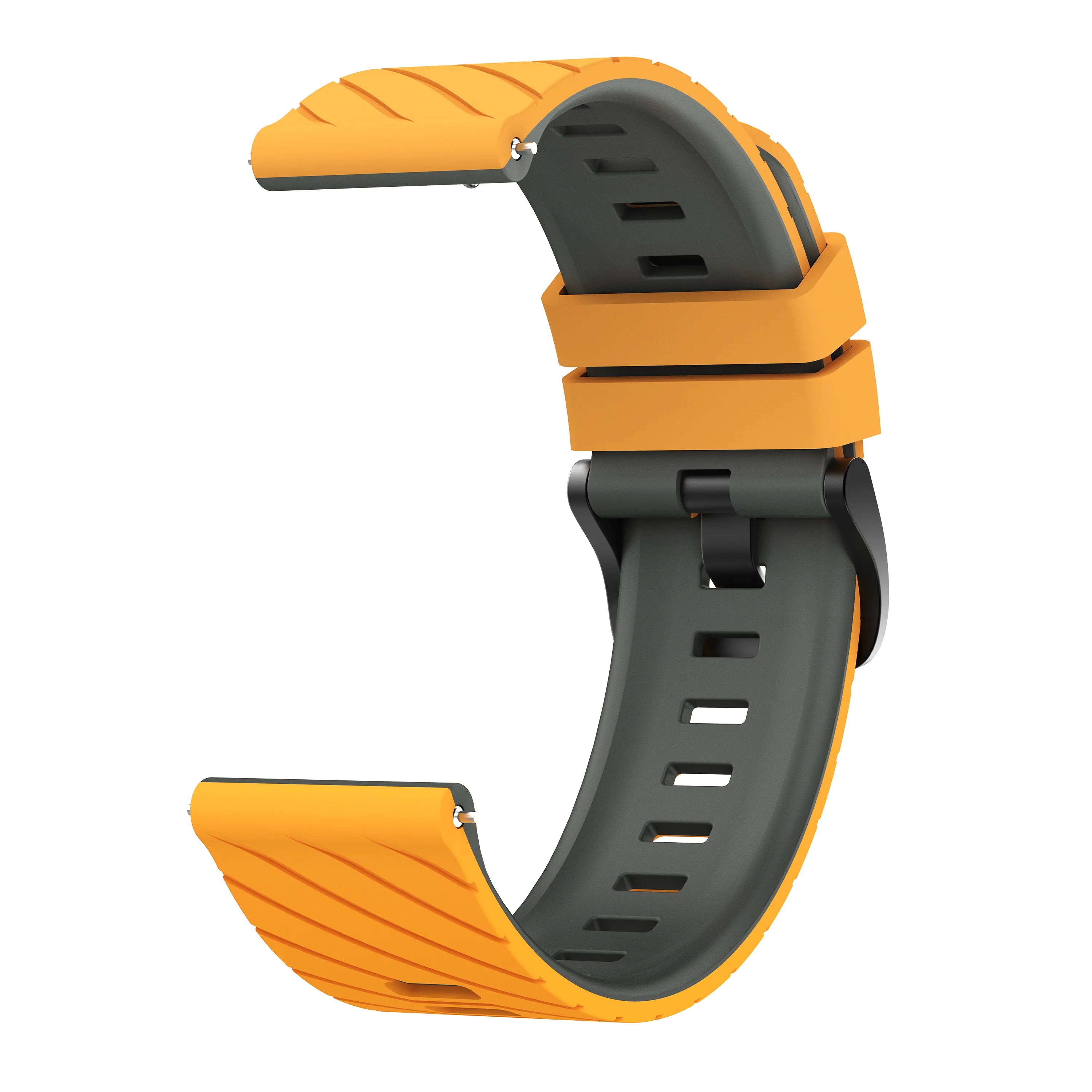 Bracelet sport tissé Huawei Watch 5 - 46mm (jaune foncé/gris)