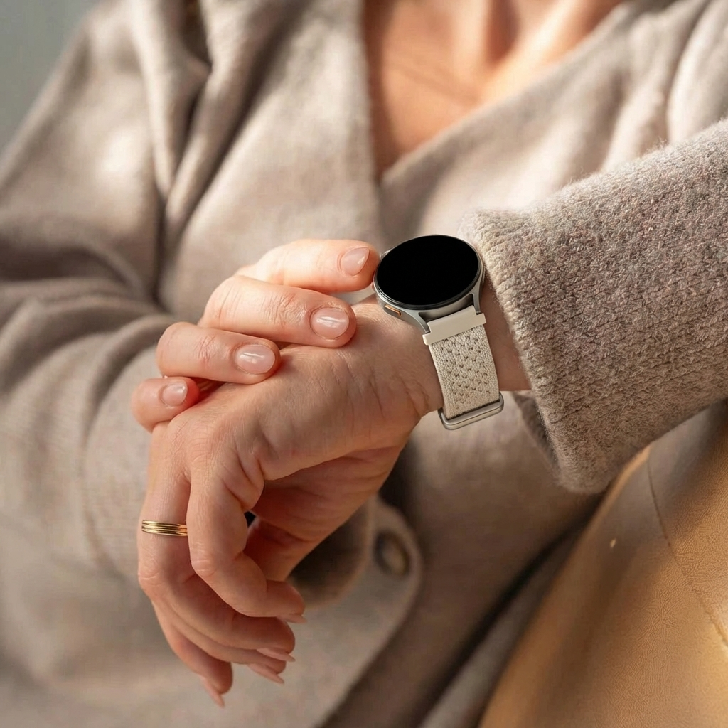 Bandz Bracelet nylon Vintage Withings ScanWatch 2 - 38mm (lumière stellaire)