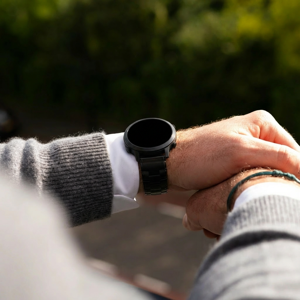 Bandz Bracelet titane 'Classic' Garmin Fenix 7 (noir)