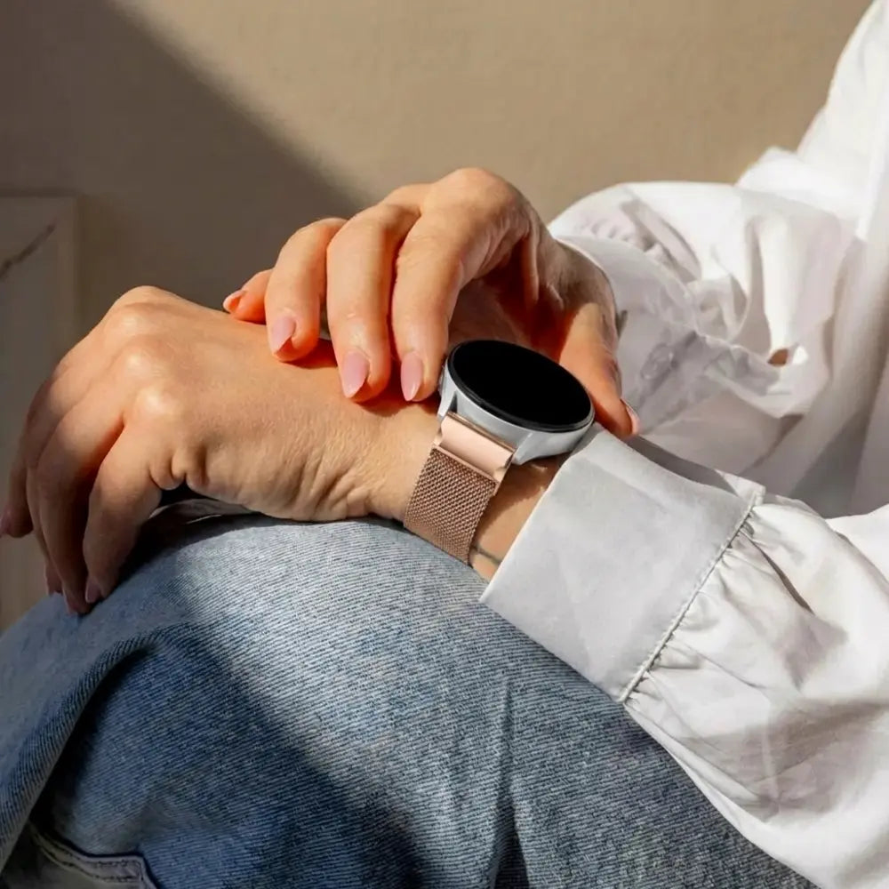 Bandz Garmin Fenix 5s/6s Milanese Loop Strap (Rose Gold)