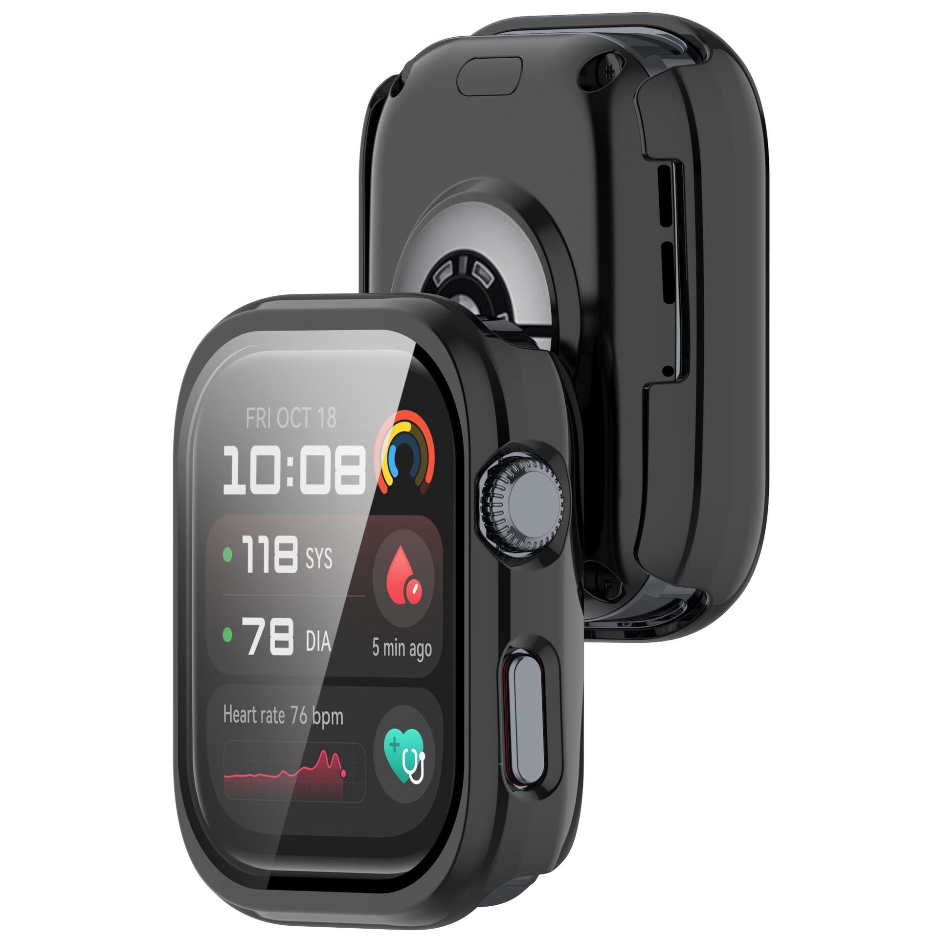 Coque rigide avec verre Huawei Watch D2 (noir)