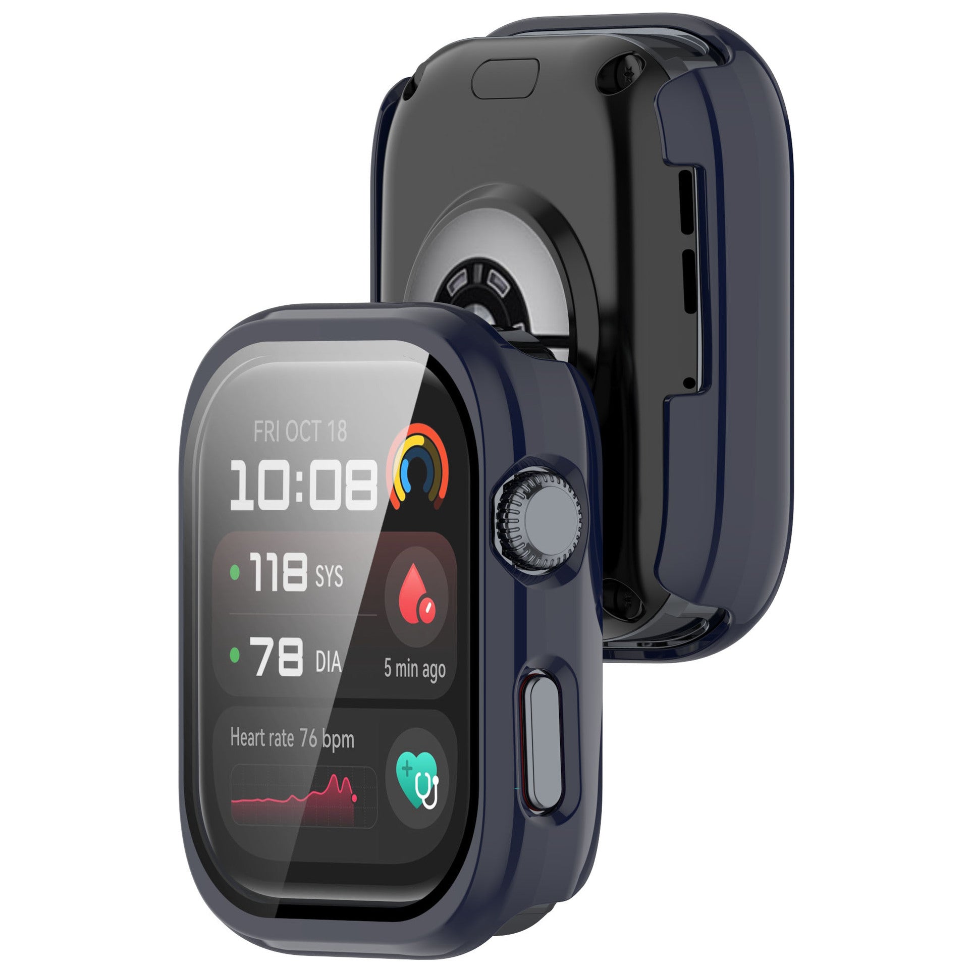 Coque rigide avec verre Huawei Watch D2 (bleu)