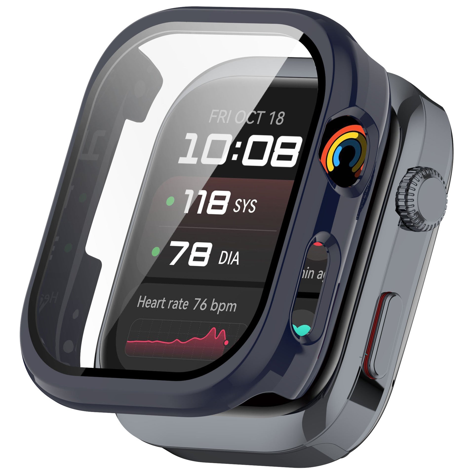 Coque rigide avec verre Huawei Watch D2 (bleu)
