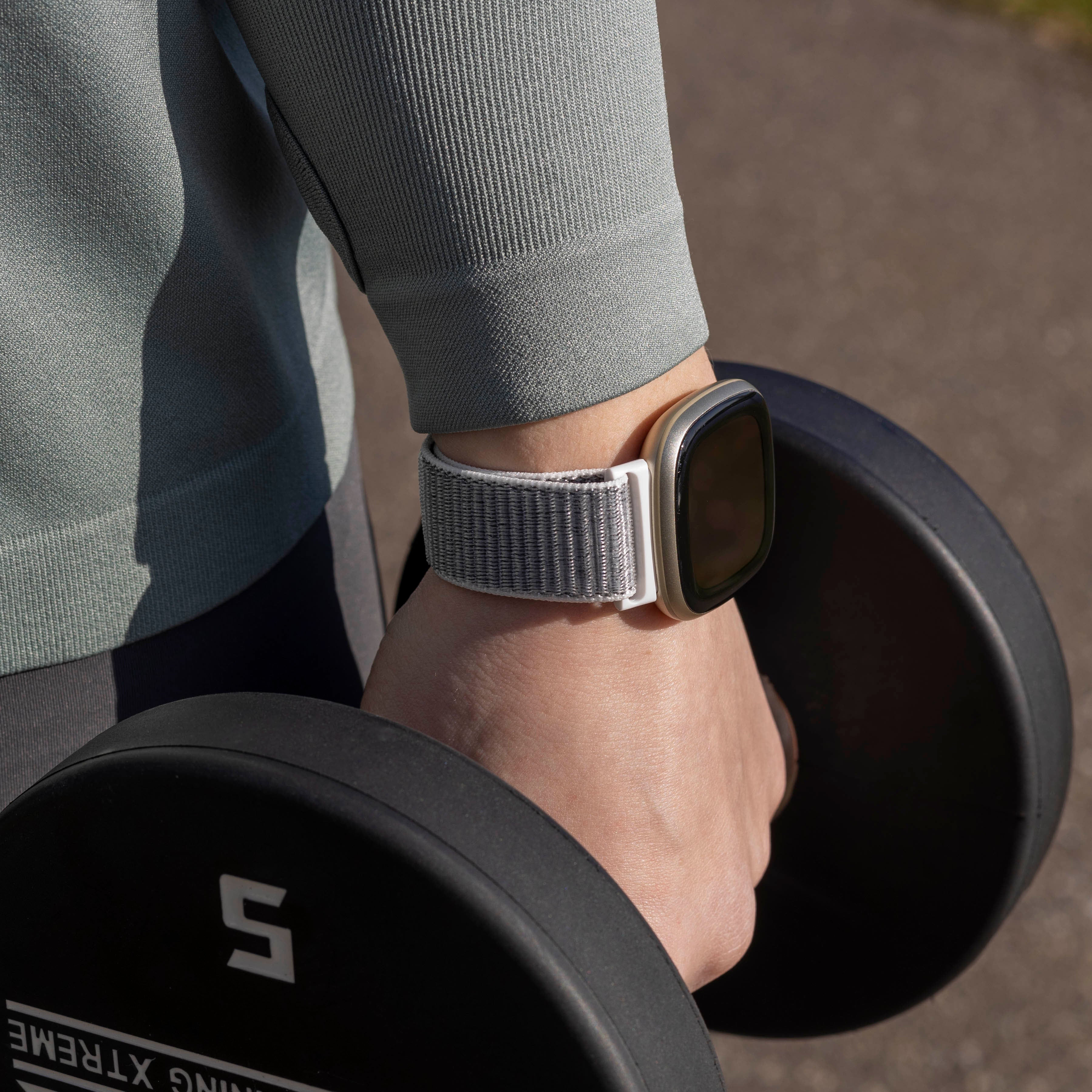 Bracelet nylon Fitbit Versa 3 (coquillage)