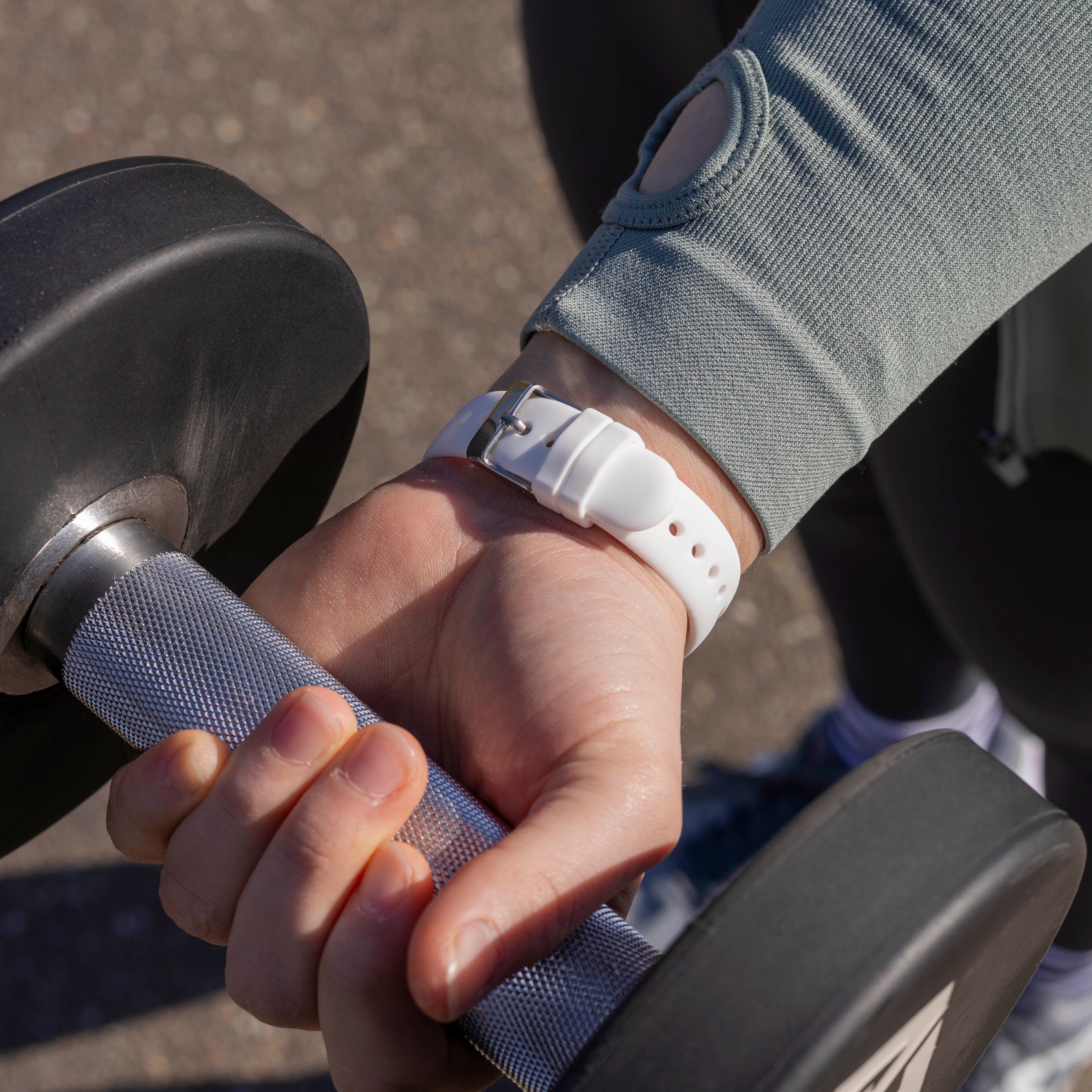 Bracelet silicone de luxe Fitbit Versa 3 (white)