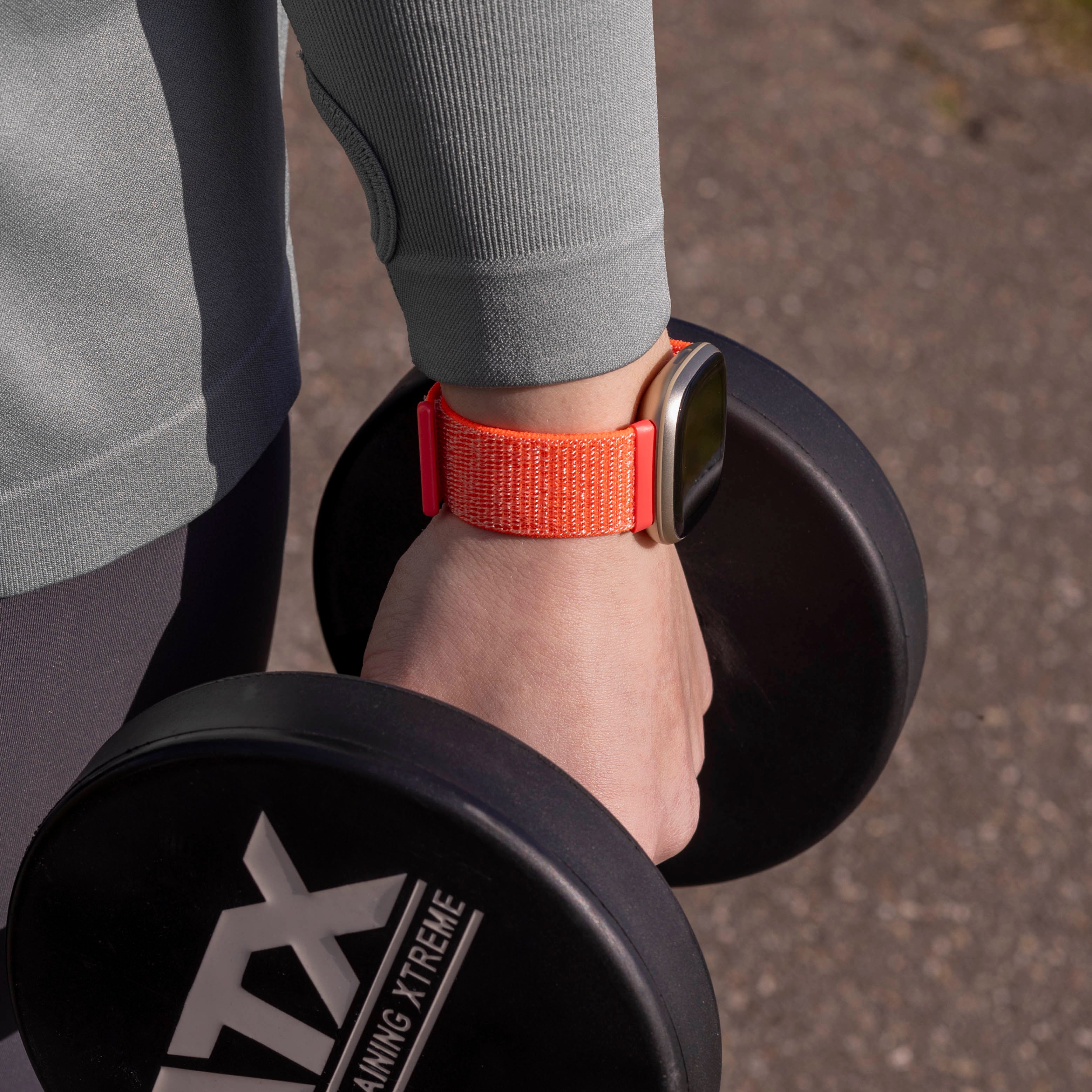 Bracelet nylon Fitbit Versa 3 (orange)