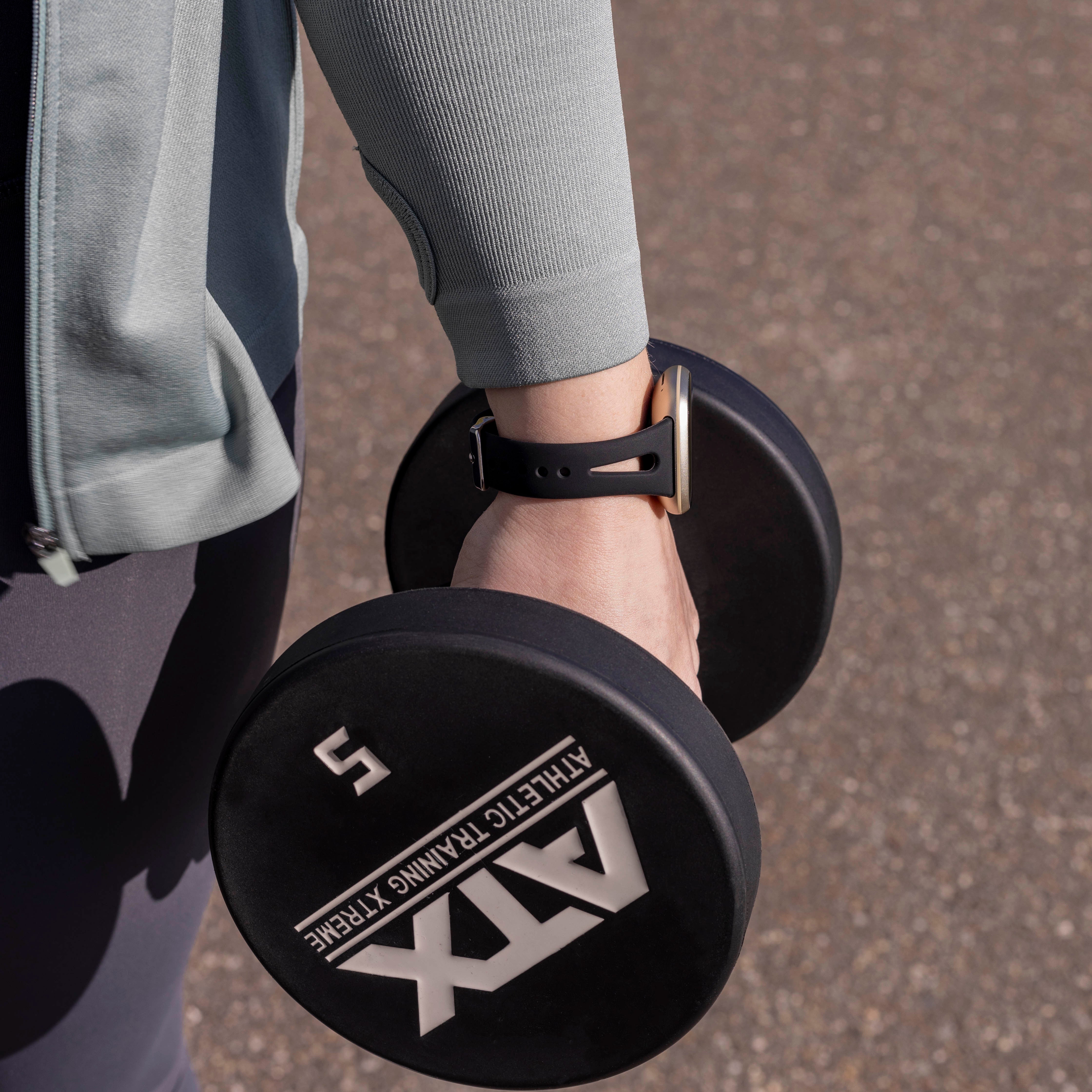 Bracelet silicone de luxe Fitbit Sense (noir)