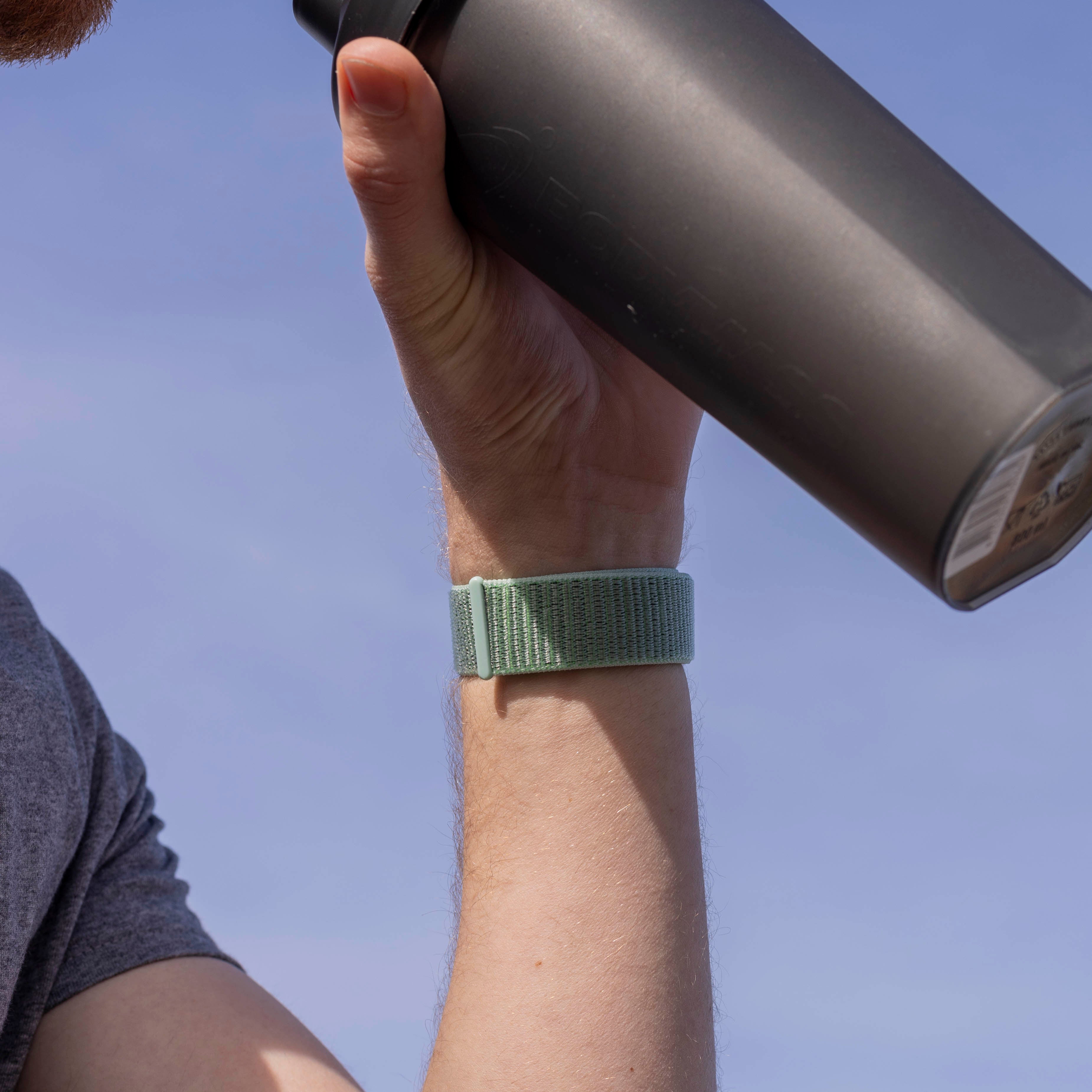 Bracelet nylon Fitbit Versa 3 (vert menthe)