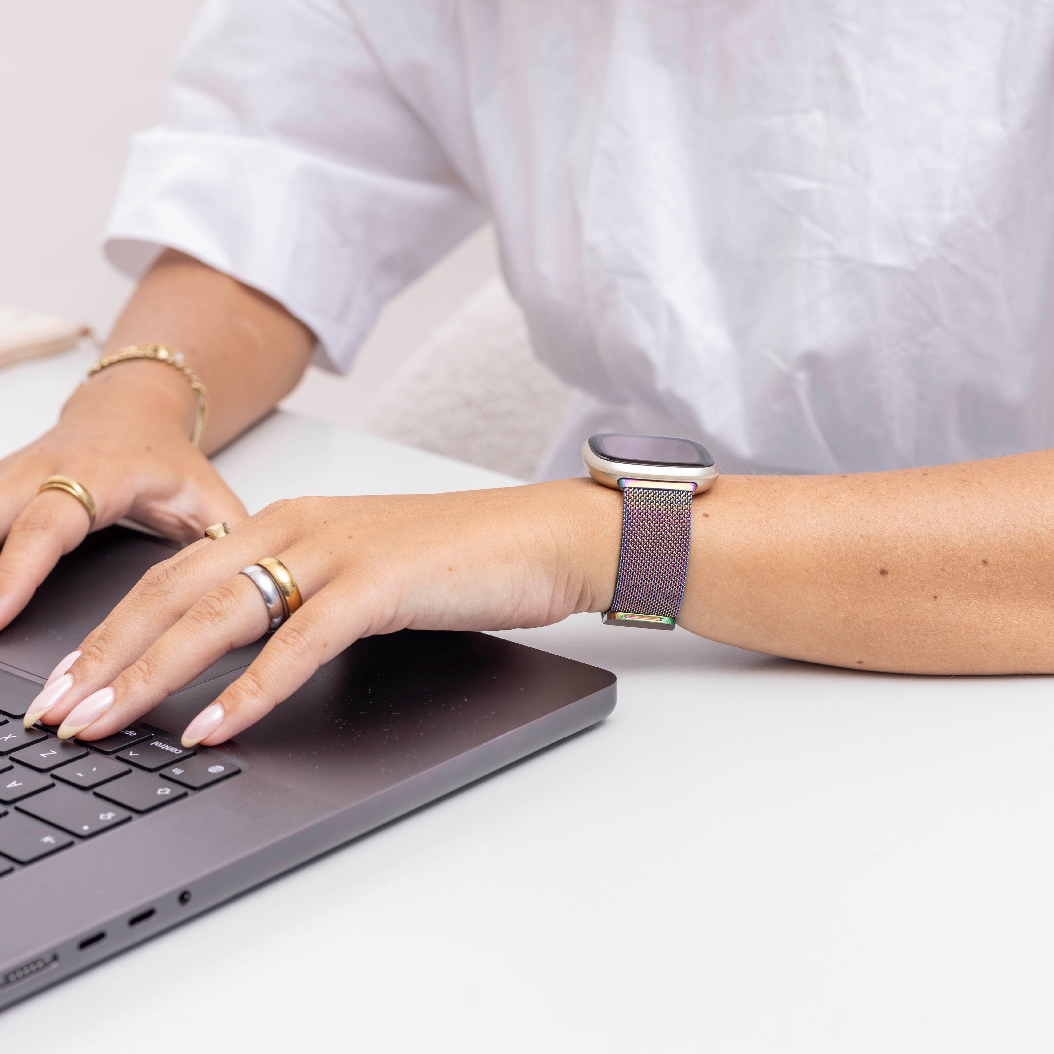 Bracelet Milanais Fitbit Sense (arc-en-ciel)