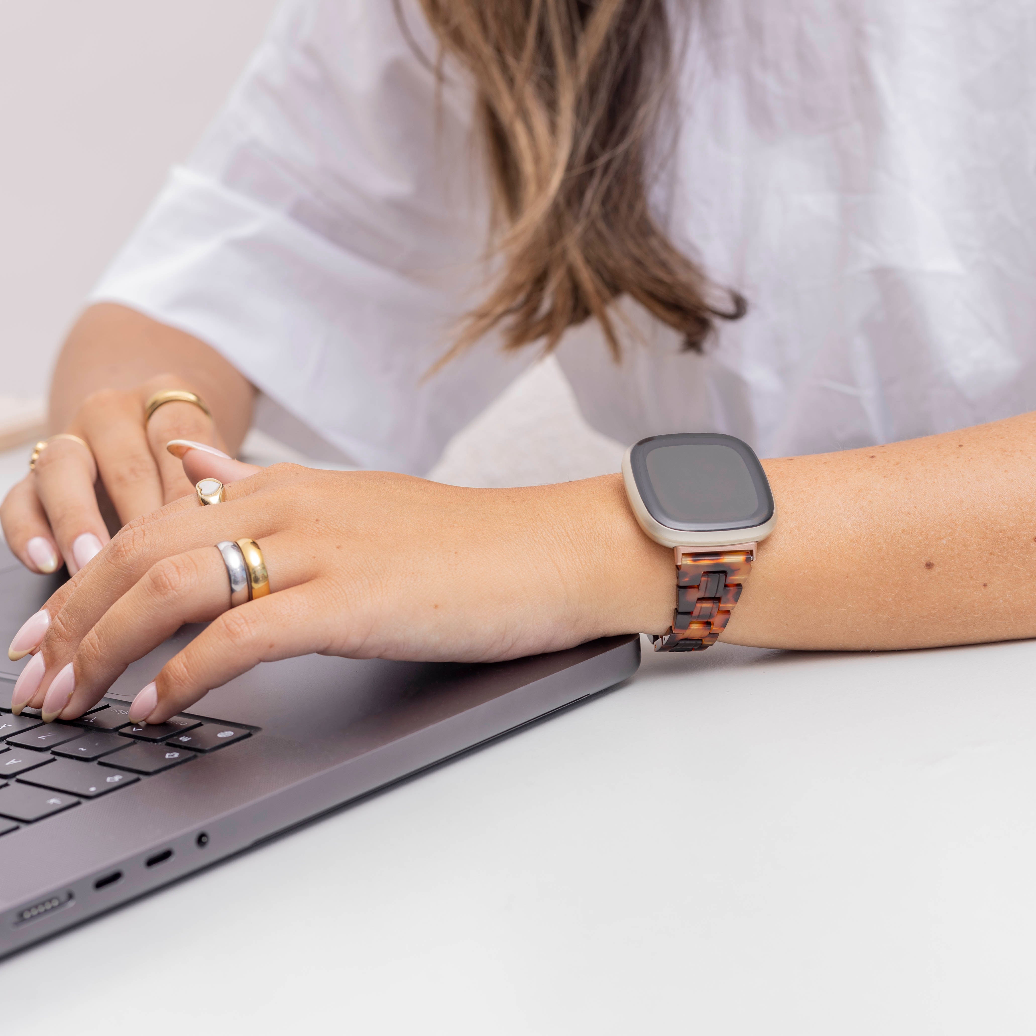 Bracelet résine Fitbit Versa 3 (lave)