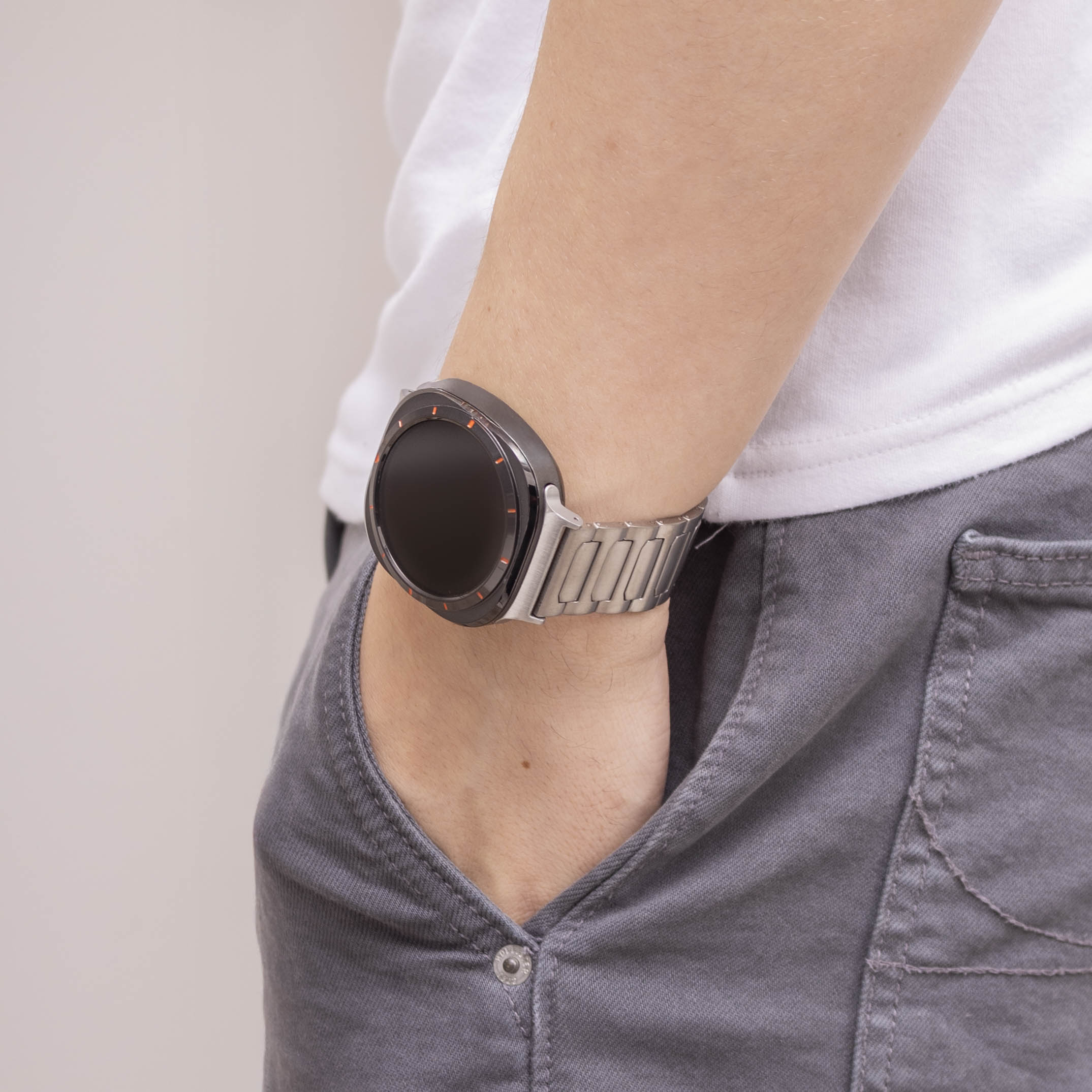 Bandz Samsung Galaxy Watch Ultra Titanium Strap 'Deluxe' (Titanium)