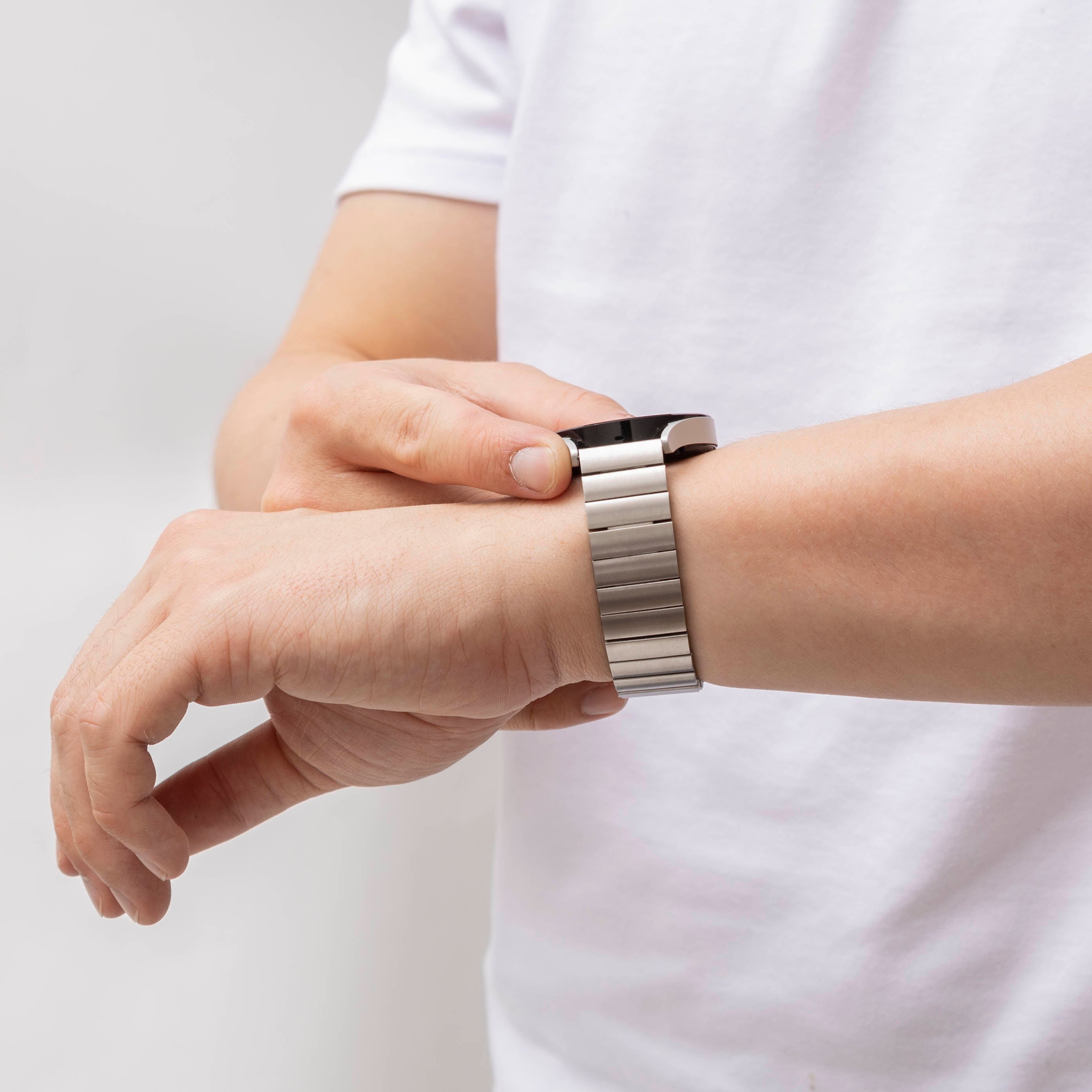 Bracelet acier métal Xiaomi Amazfit GTR (argent)