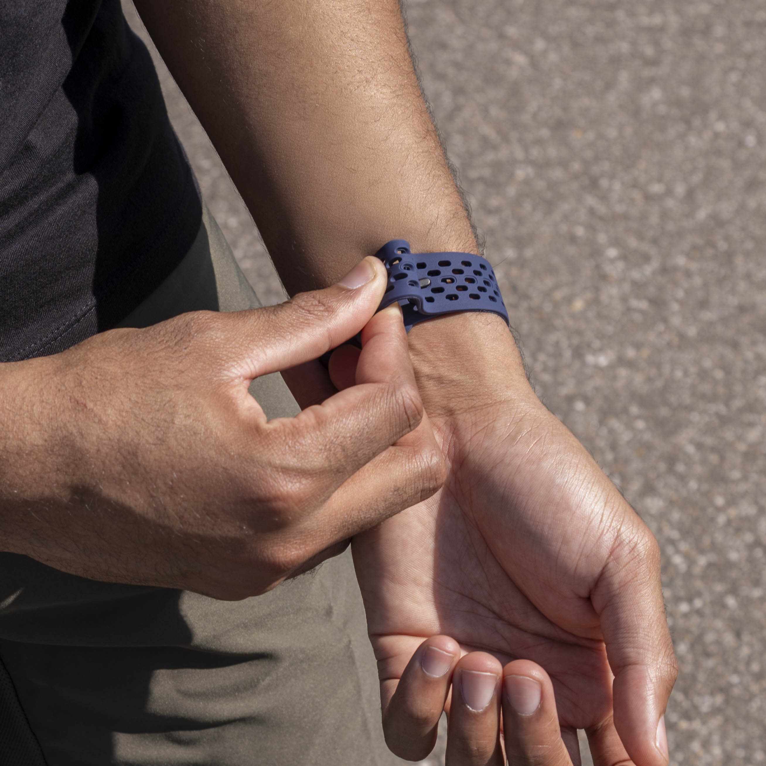 Bracelet silicone Air Samsung Galaxy Watch 8 - 40mm (bleu foncé)