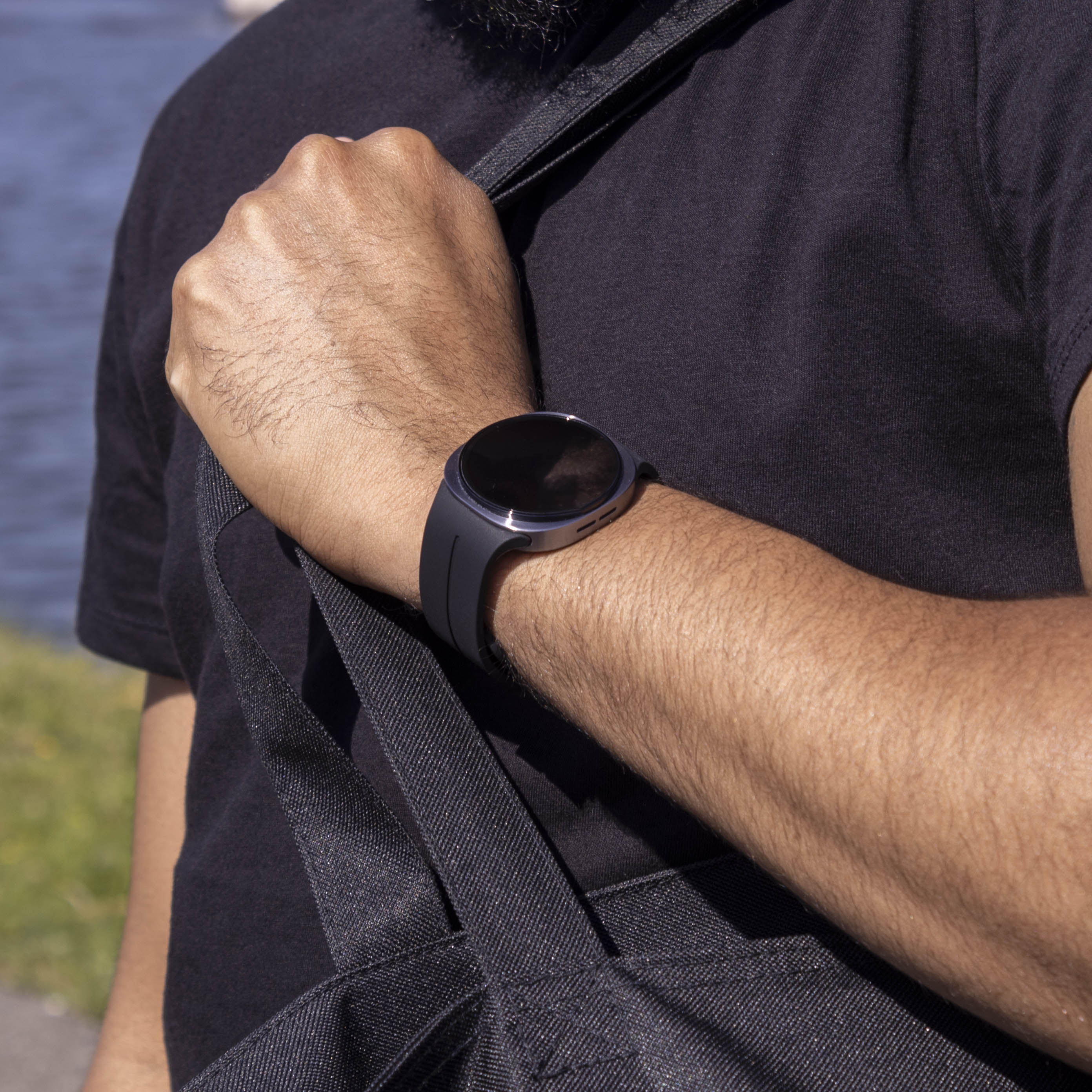 Bracelet silicone avec boucle Samsung Galaxy Watch 8 - 44mm (noir)