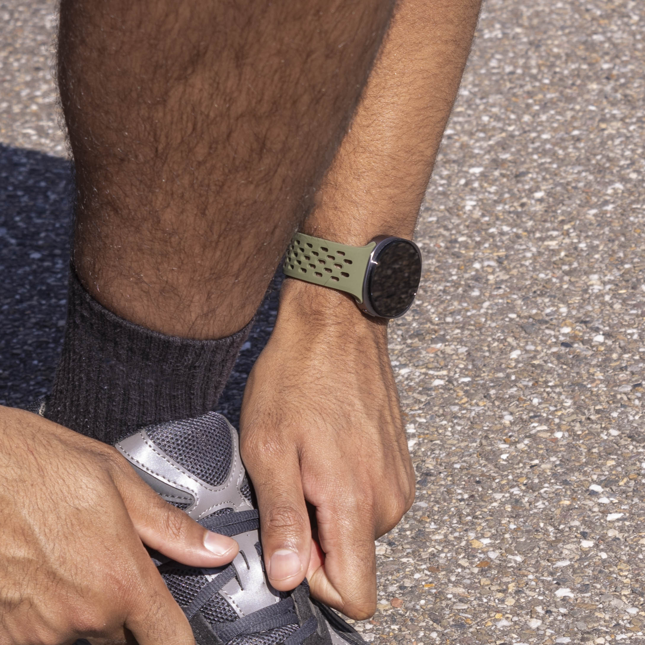 Bracelet silicone Air Samsung Galaxy Watch 8 Classic (vert militaire)