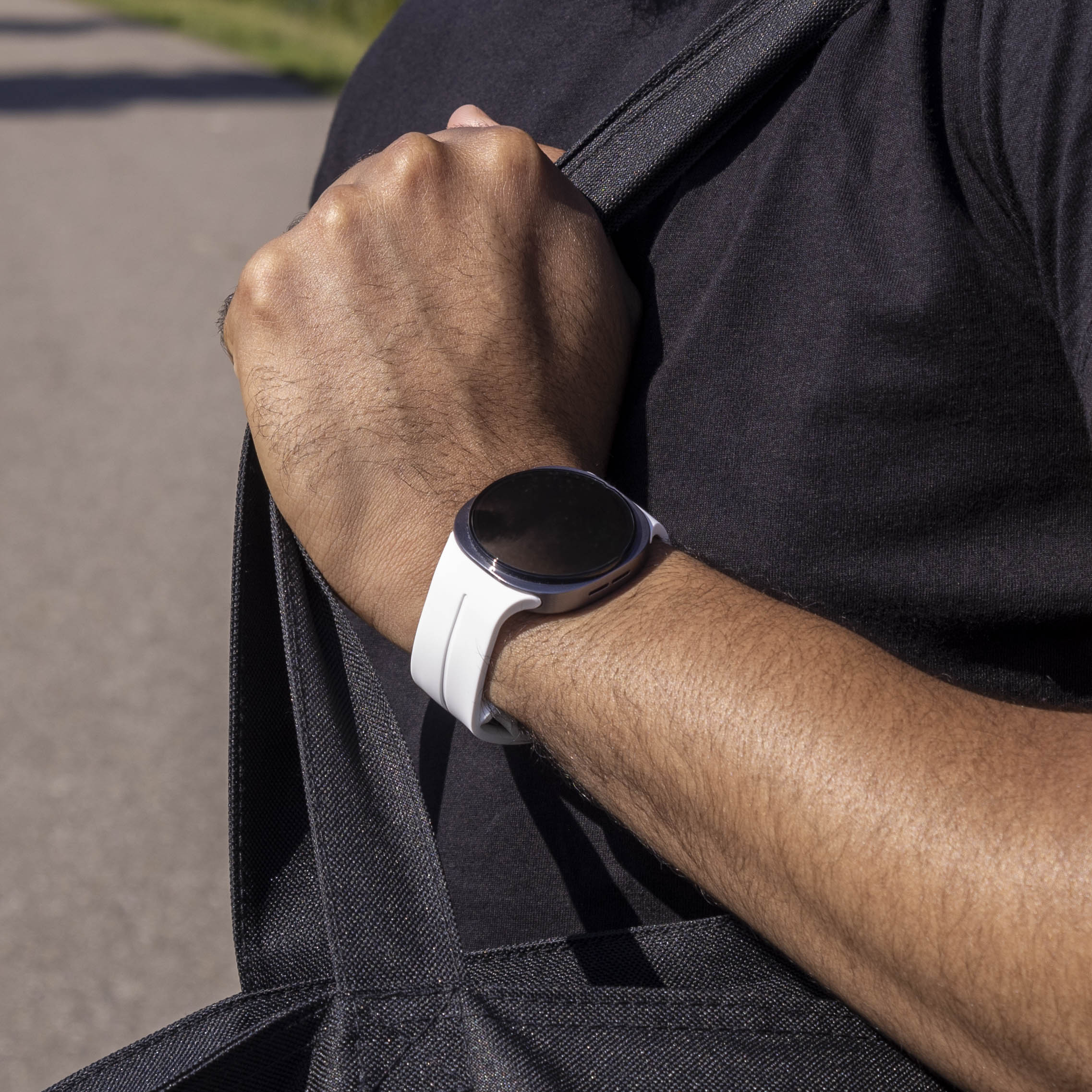 Bracelet silicone avec boucle Samsung Galaxy Watch 8 - 40mm (blanc)