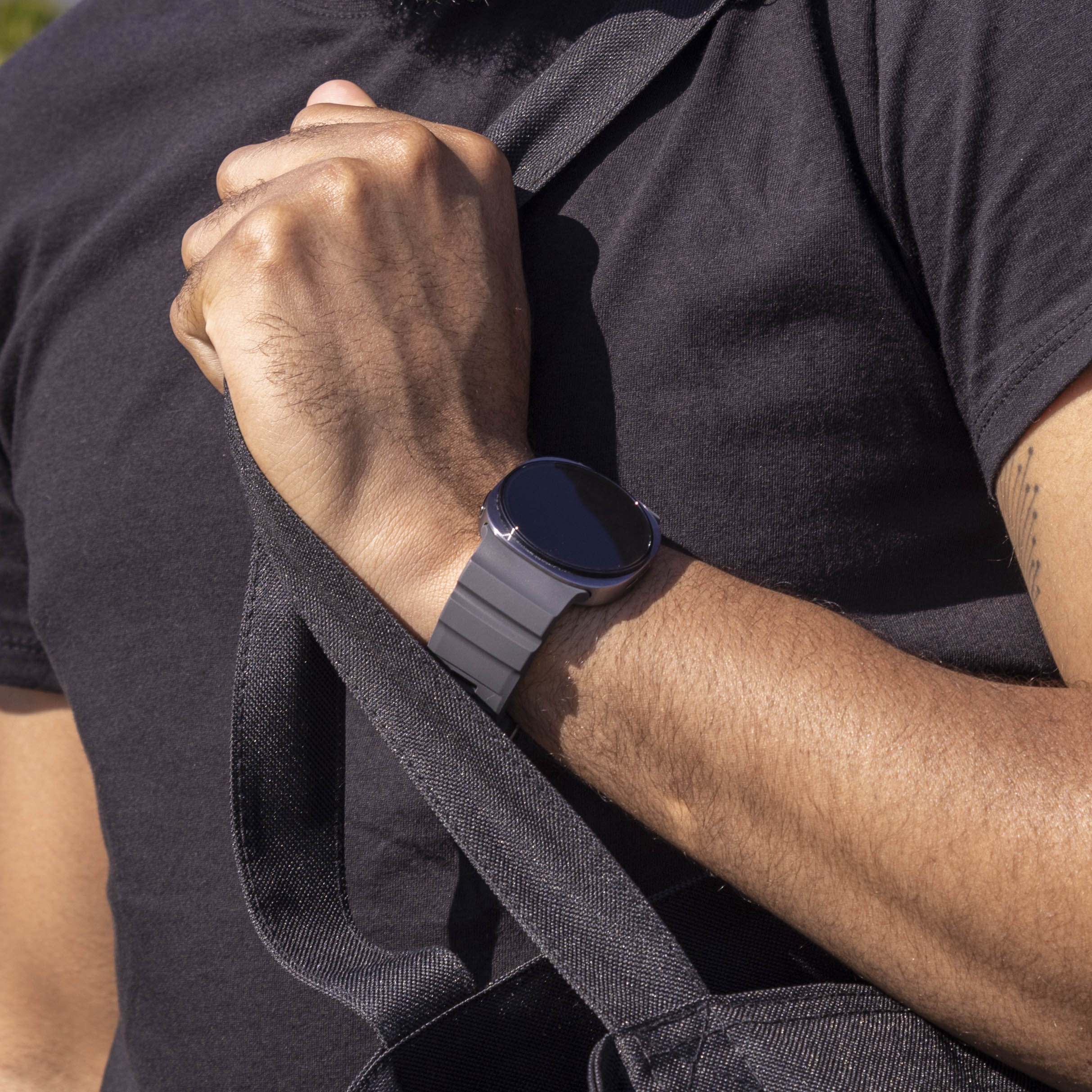 Bracelet silicone Extreme Samsung Galaxy Watch 8 - 44mm (noir)