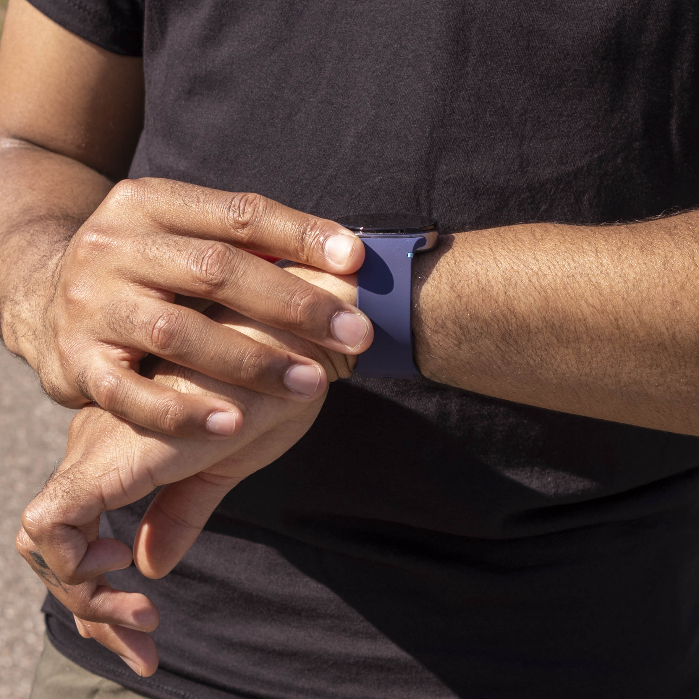 Bracelet silicone Samsung Galaxy Watch 8 - 40mm (bleu foncé)