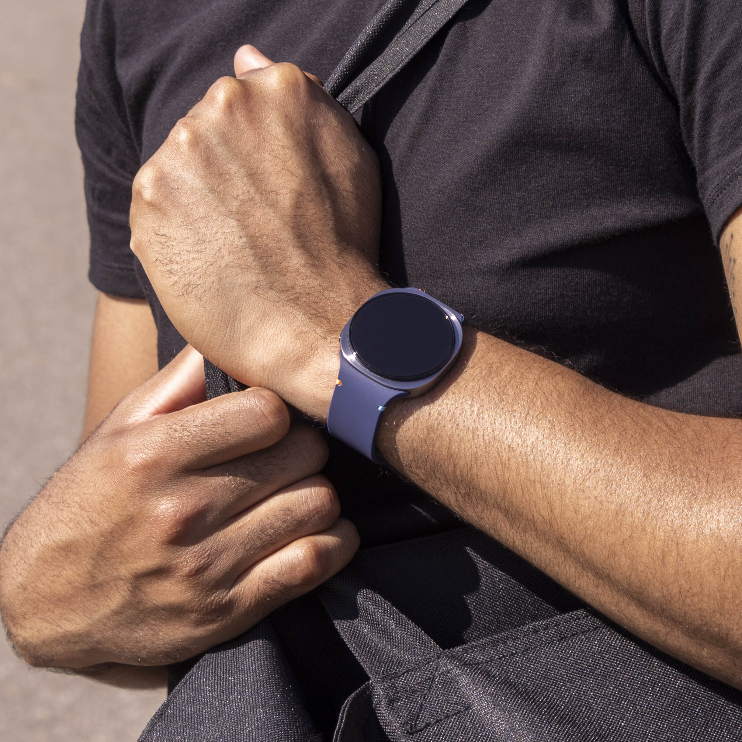 Bracelet silicone Samsung Galaxy Watch 8 - 40mm (bleu foncé)