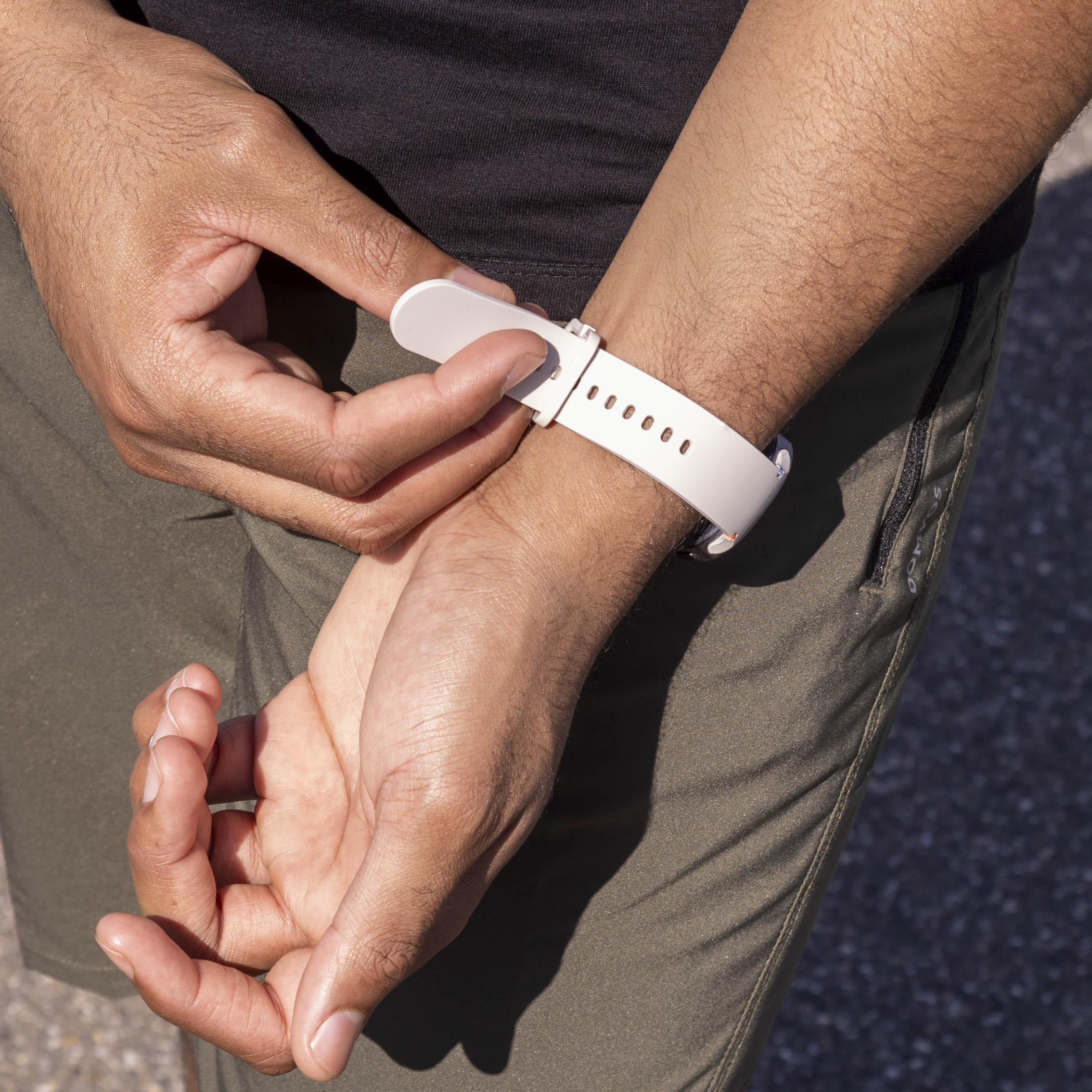 Bracelet silicone Samsung Galaxy Watch 8 - 40mm (lumière stellaire)