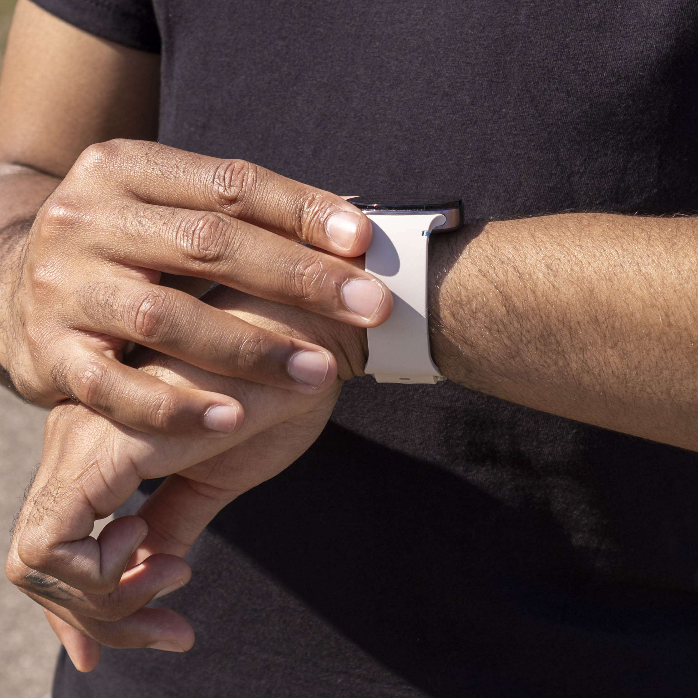 Bracelet silicone Samsung Galaxy Watch 8 - 40mm (lumière stellaire)