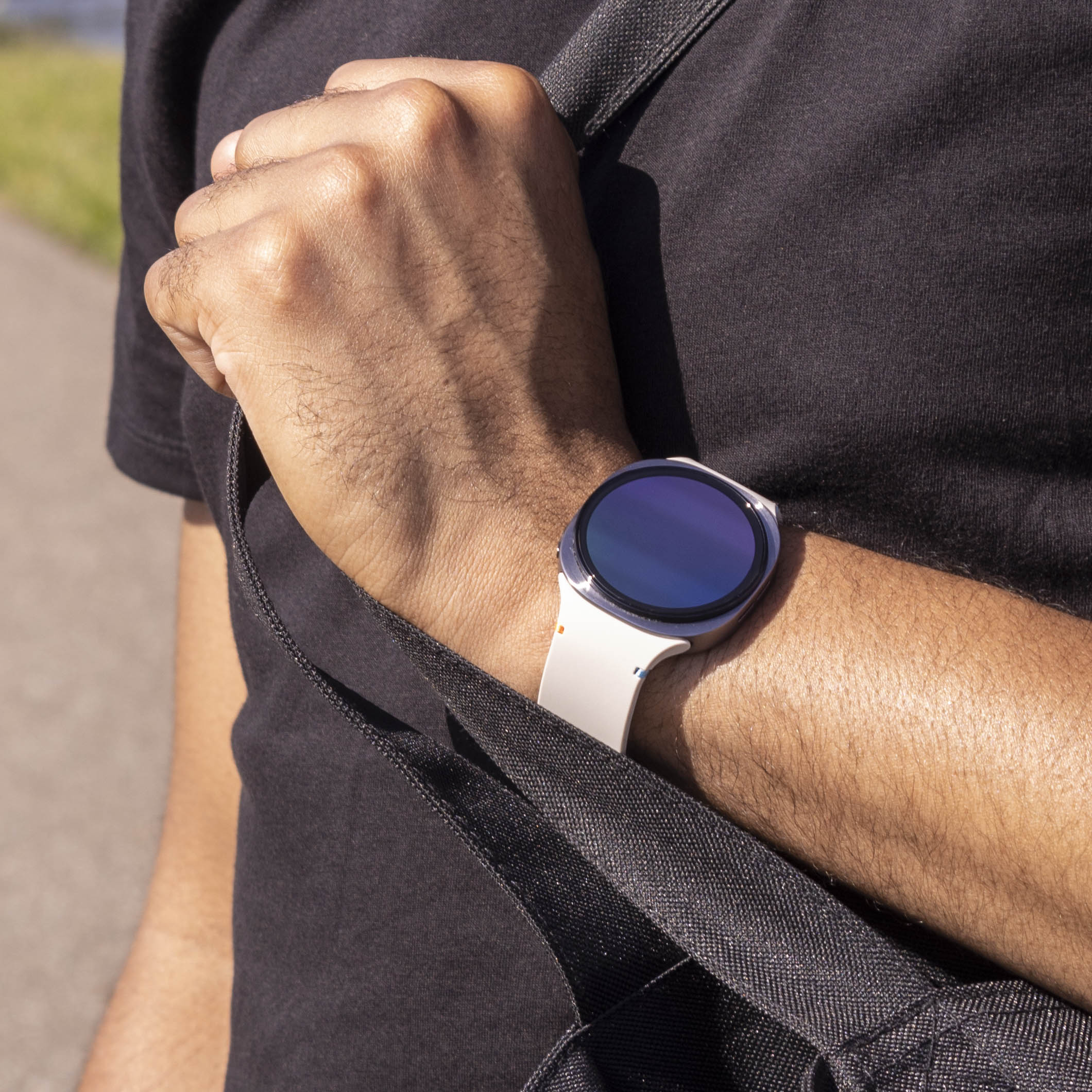 Bracelet silicone Samsung Galaxy Watch 8 - 40mm (lumière stellaire)